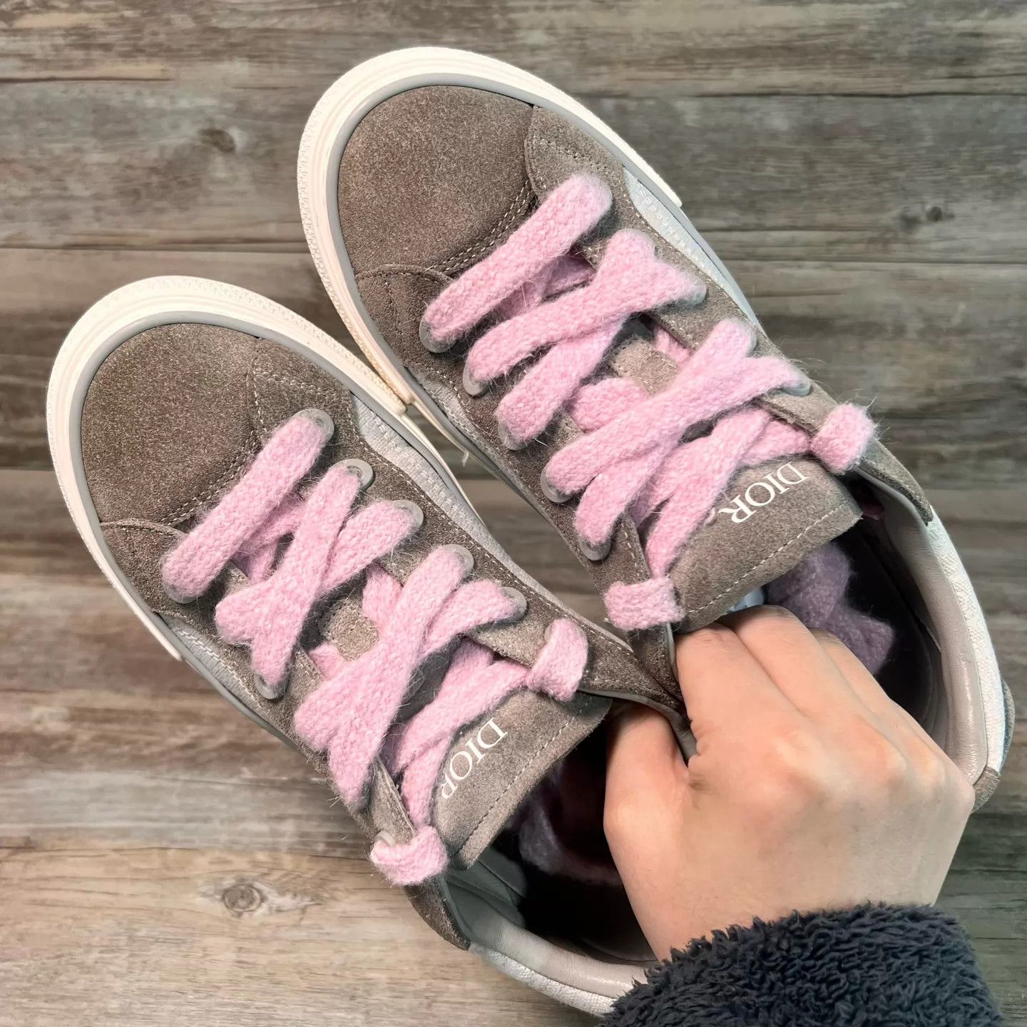 Dior DIOR B33 Low-Top Sneaker White Brown Pink 42 Size US 9 / EU 42 - 5 Thumbnail