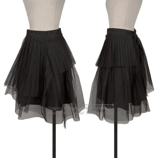 Comme des Garcons Comme Des Garcons size XS Black Vintage Tulle Design Skirt Size 23" - 1 Thumbnail