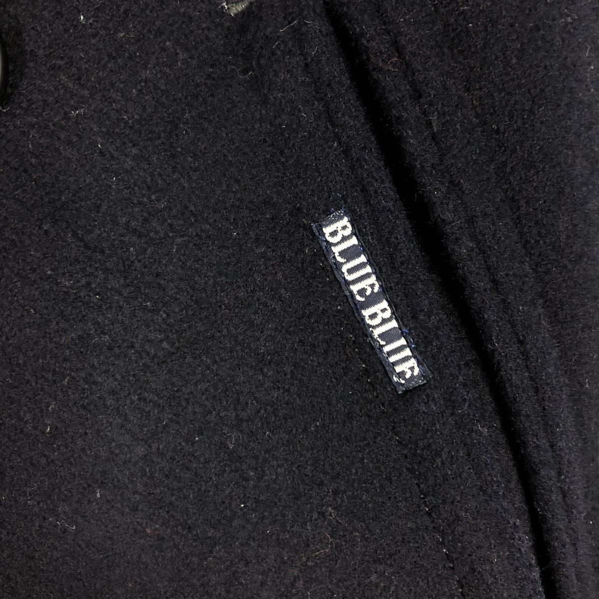 Blue Blue Japan 🔥VINTAGE WOOL PEA JACKET BLUE BLUE DOUBLE COLLAR Size US M / EU 48-50 / 2 - 19 Thumbnail