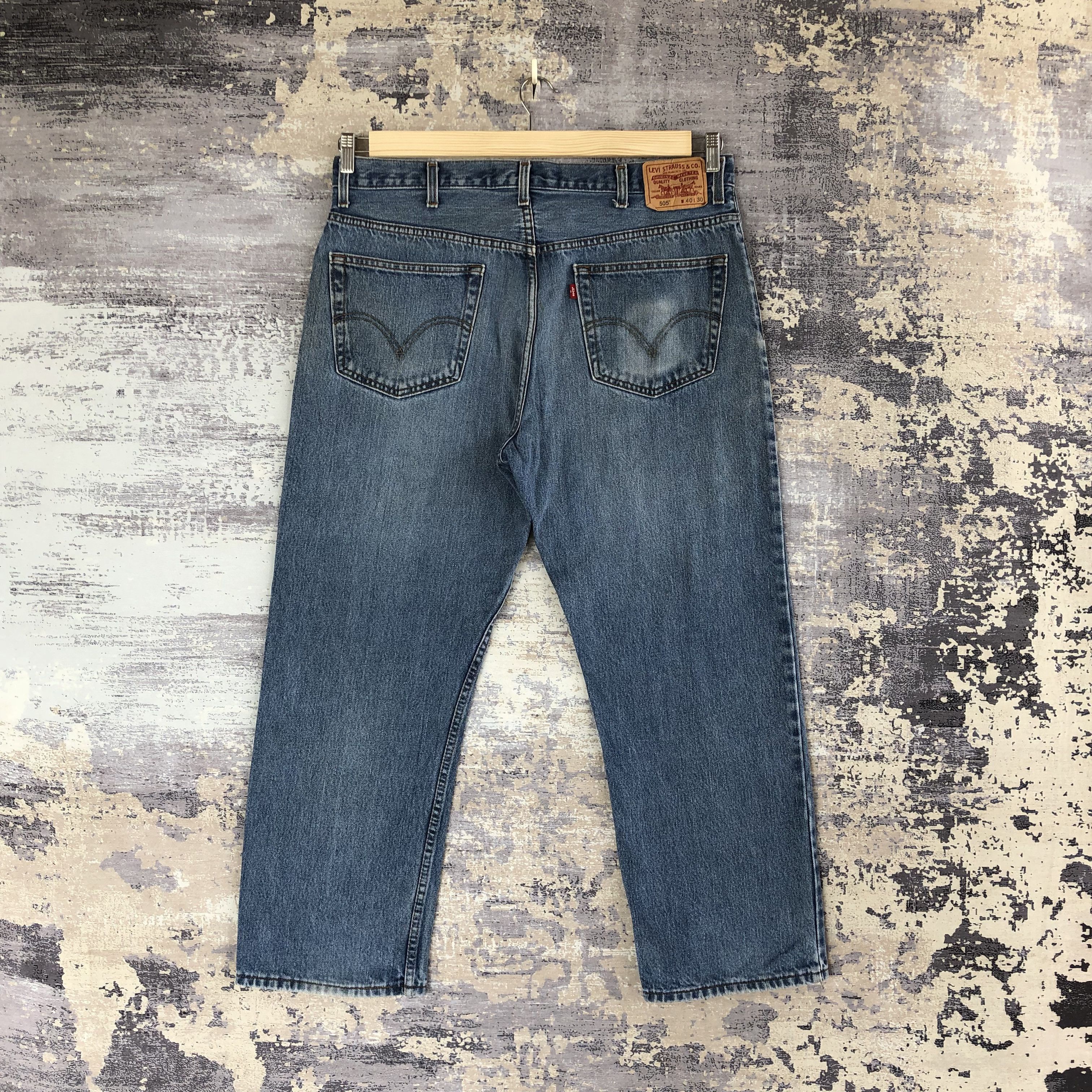Levi's Vintage Levis 505 Faded Baggy Jeans Levi's Earth Tone Denim Size US 38 / EU 54 - 2 Thumbnail