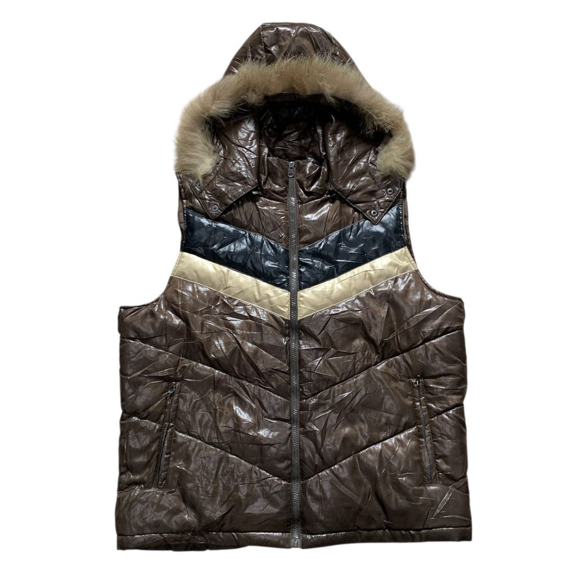 20471120 Craft Works LGB GOA Vkei Style Puffer Vest Fur Jacket Size US L / EU 52-54 / 3 - 3 Thumbnail