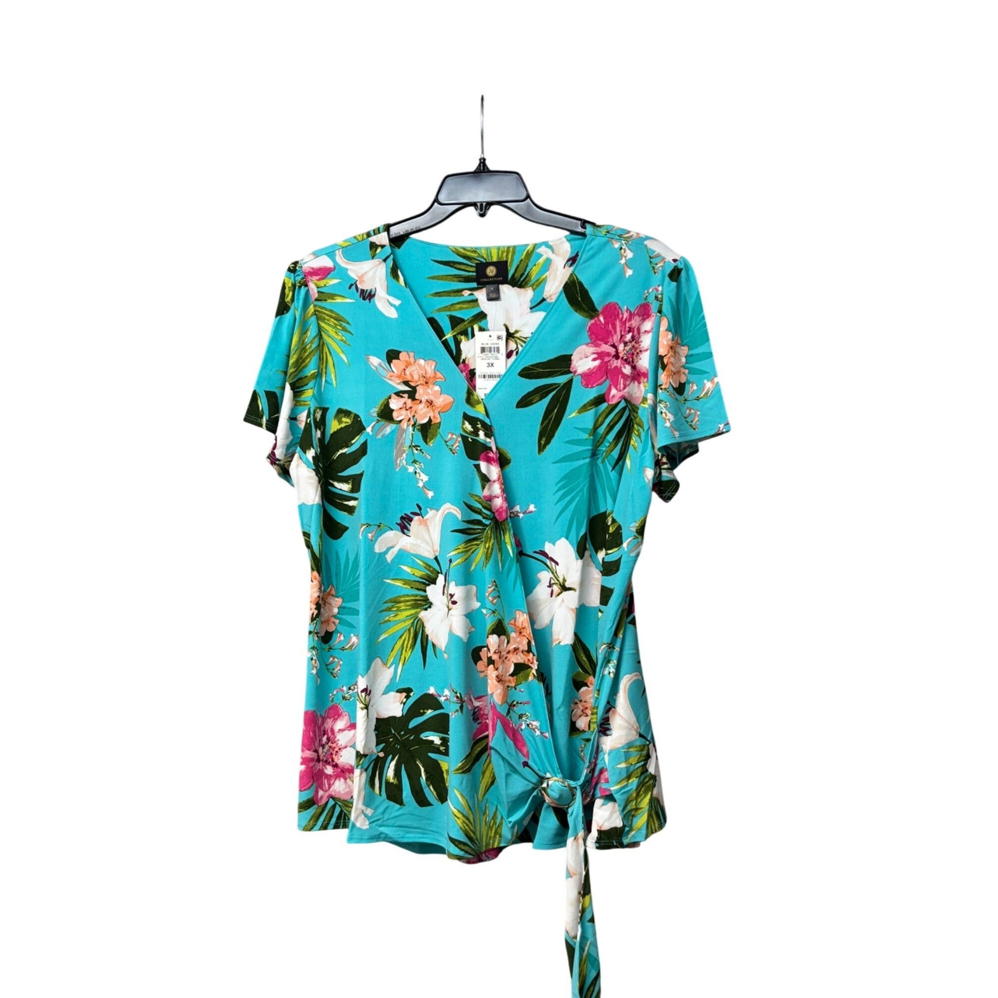 JM Collection JM Collection Women’s Plus Size Printed Faux-wrap Tunic, 3X Size ONE SIZE - 9 Thumbnail