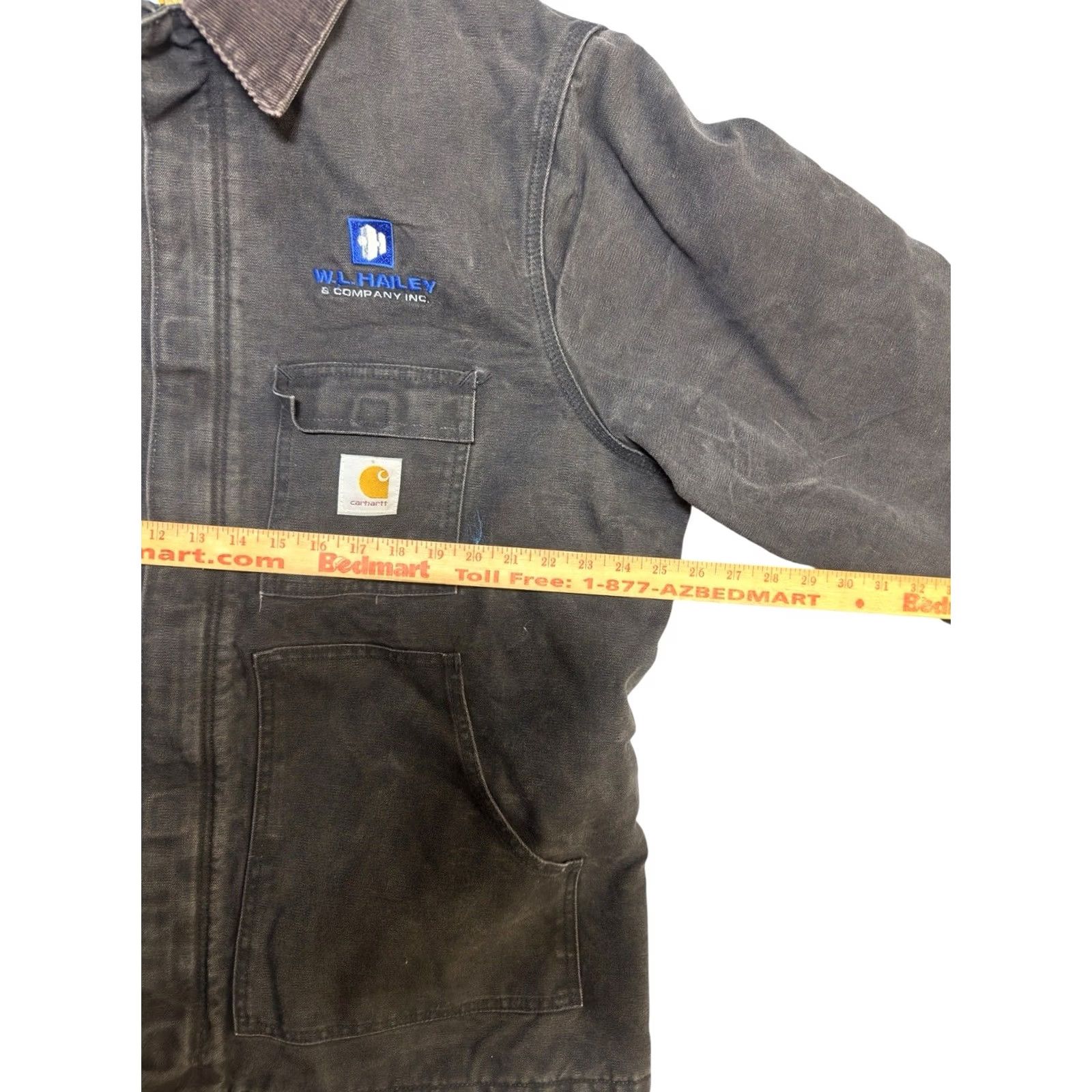 Carhartt VINTAGE Carhartt Jacket Mens 50 Black Blanket Lined Arctic Duck Chore Coat C04 BLK Casual Workwear Military Style Medium/Regular Mens Size US M / EU 48-50 / 2 - 3 Thumbnail