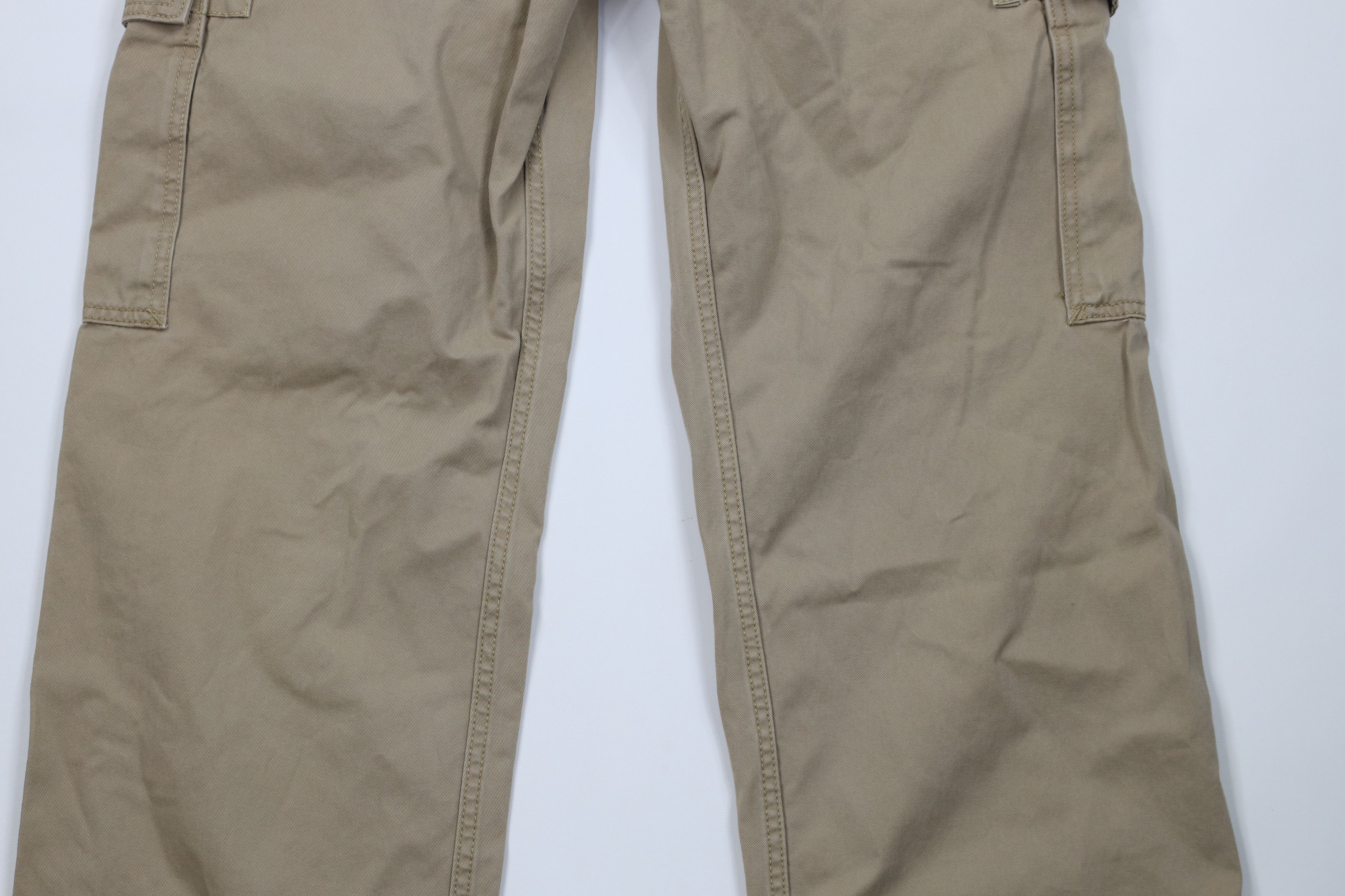 Levi's Vintage Y2K Levis Loose Straight Wide Leg Cargo Pants Beige Size US 33 - 13 Thumbnail