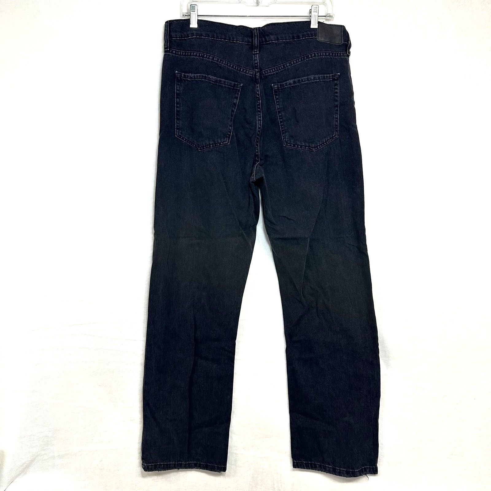 Aeropostale Aeropostale 12 90s Baggy Distressed Black Jeans Punk Grunge Size 34" / US 12 / IT 48 - 4 Thumbnail