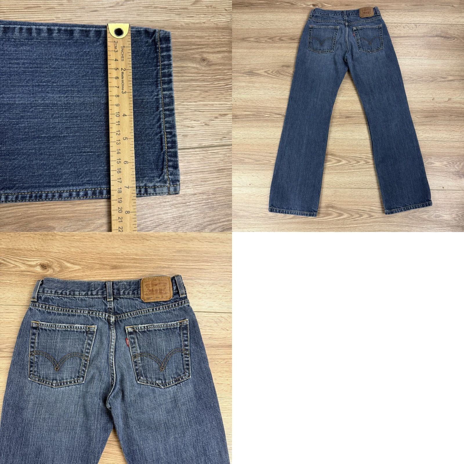 Levi's Levi's 514 Jeans Slim Straight Denim Blue 28x28 Men Size 28 Regular Reg 10-12 Rise Inseam 28 Cotton Fabric Size US 28 / EU 44 - 8 Thumbnail