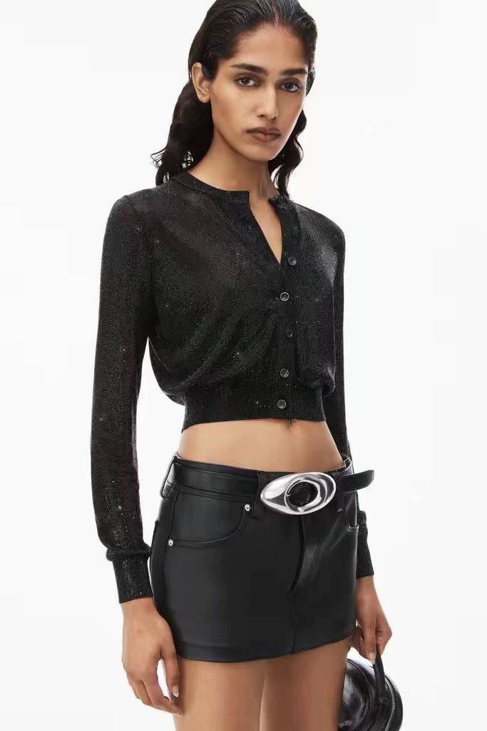 Alexander Wang Alexander Wang Crystal Cardigan Black M- Size M / US 6-8 / IT 42-44 - 3 Thumbnail
