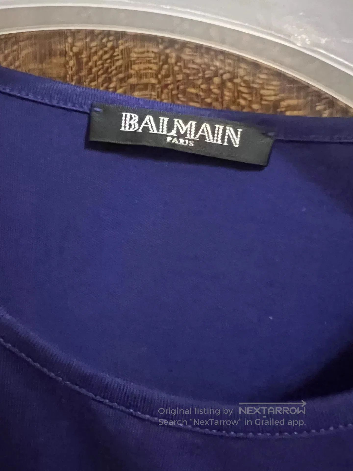 Balmain Balmain Sleeveless Top in Deep Blue. Size M / US 6-8 / IT 42-44 - 4 Thumbnail