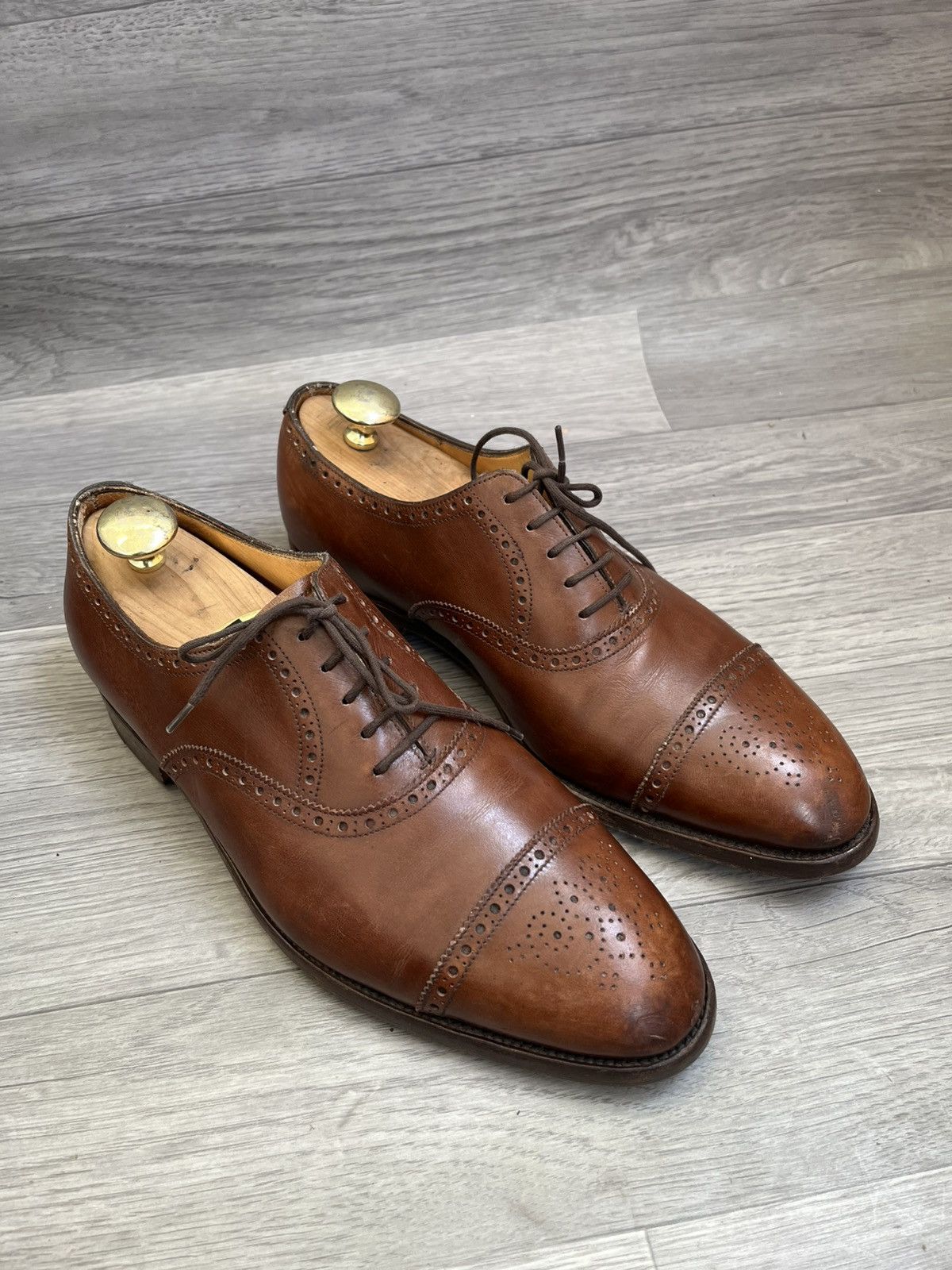 John Lobb John lobb Seymor cap-toe brouges lace up shoes sz 8.5EE Size US 9.5 / EU 42-43 - 9 Thumbnail