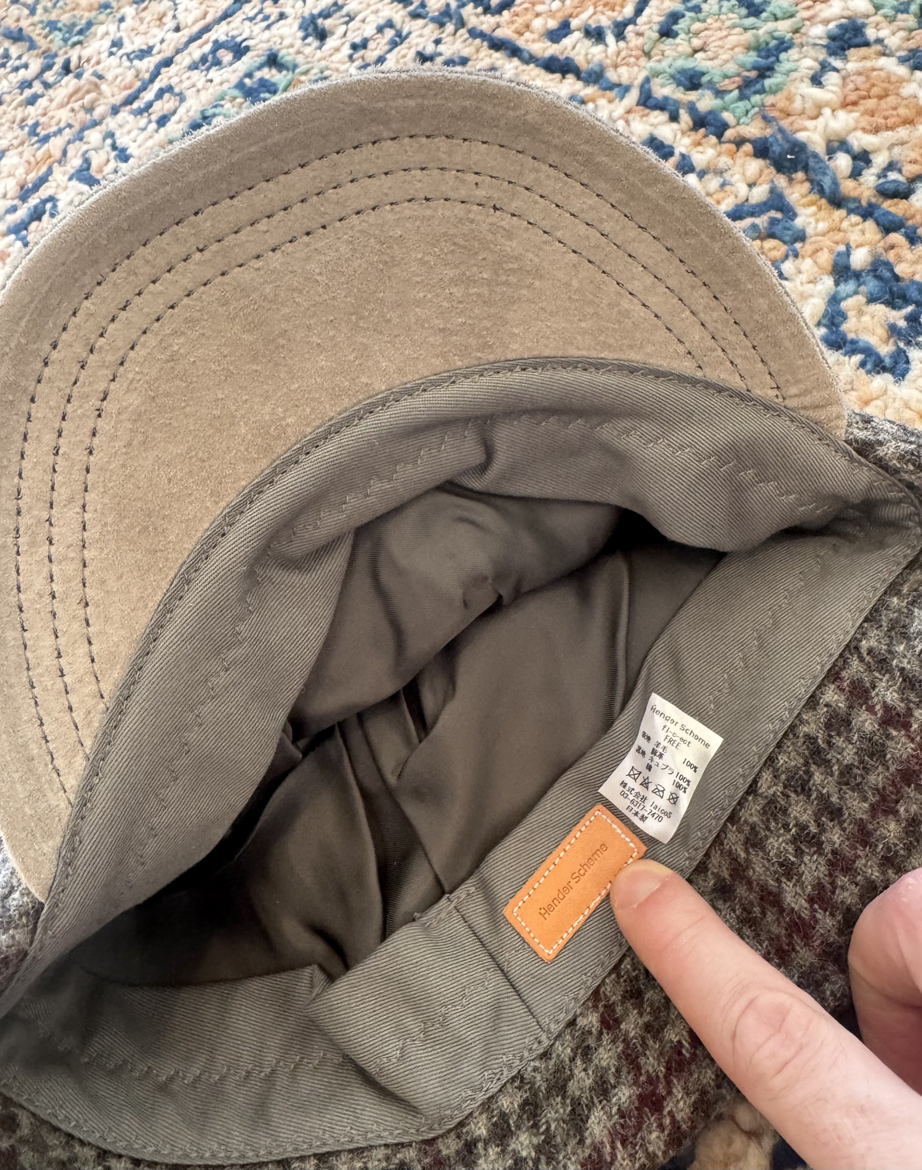 Hender Scheme Hender Scheme Tweed Ear Cap grey Size ONE SIZE - 6 Thumbnail