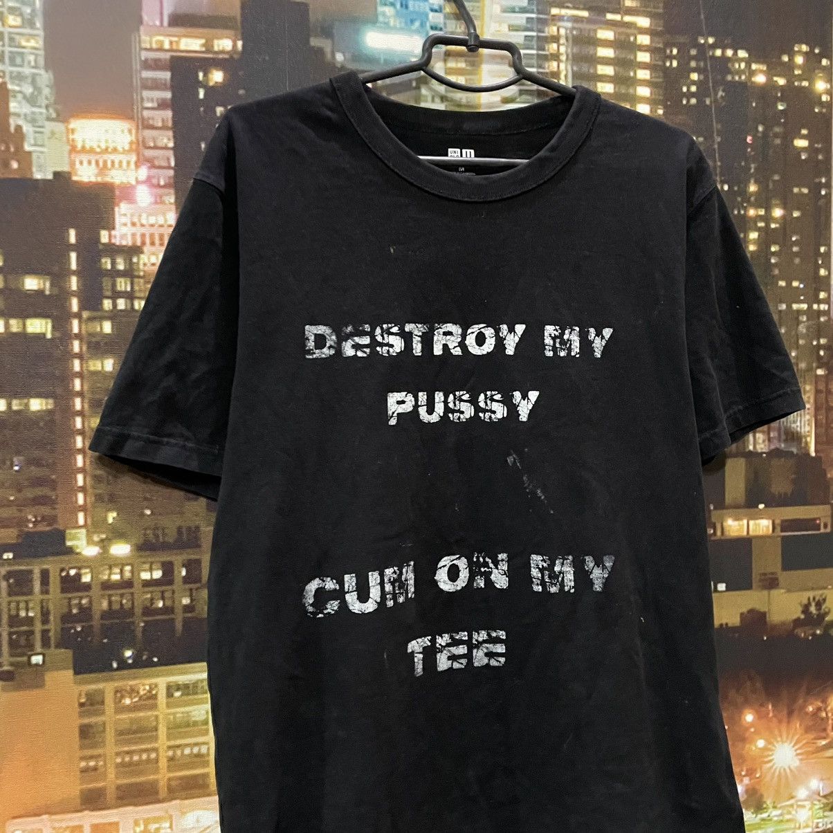 Band Tees VINTAGE 90S CUM ON MY TEE FUNNY BAND ROCK PORN STAR TEE Y2K Size US M / EU 48-50 / 2 - 2 Thumbnail