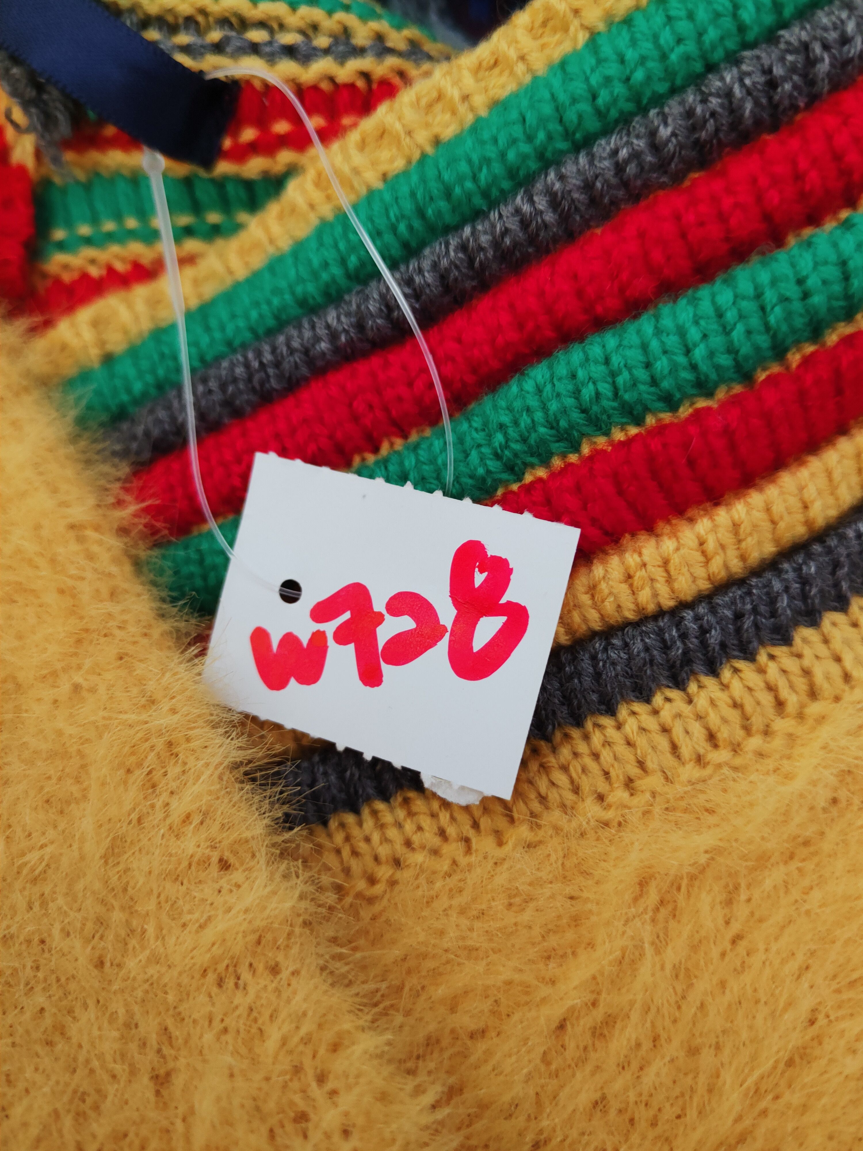 Japanese Brand × Vintage Japanese Brand Yellow Shag Shaggy Fur Mohair Knitwear #W728 Size M / US 6-8 / IT 42-44 - 12 Thumbnail