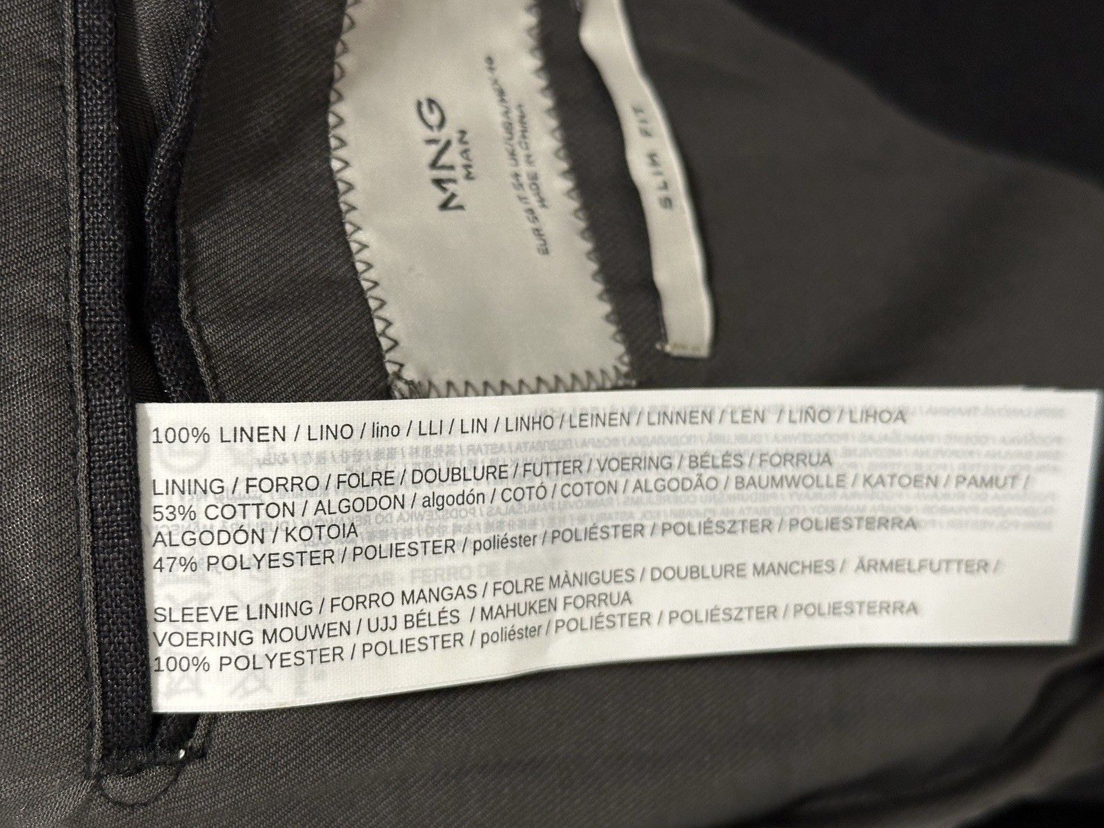 Mango Mango Mens Blazer Sport Summer Jacket Linen EU-50 / US-40 Size 40R - 16 Thumbnail