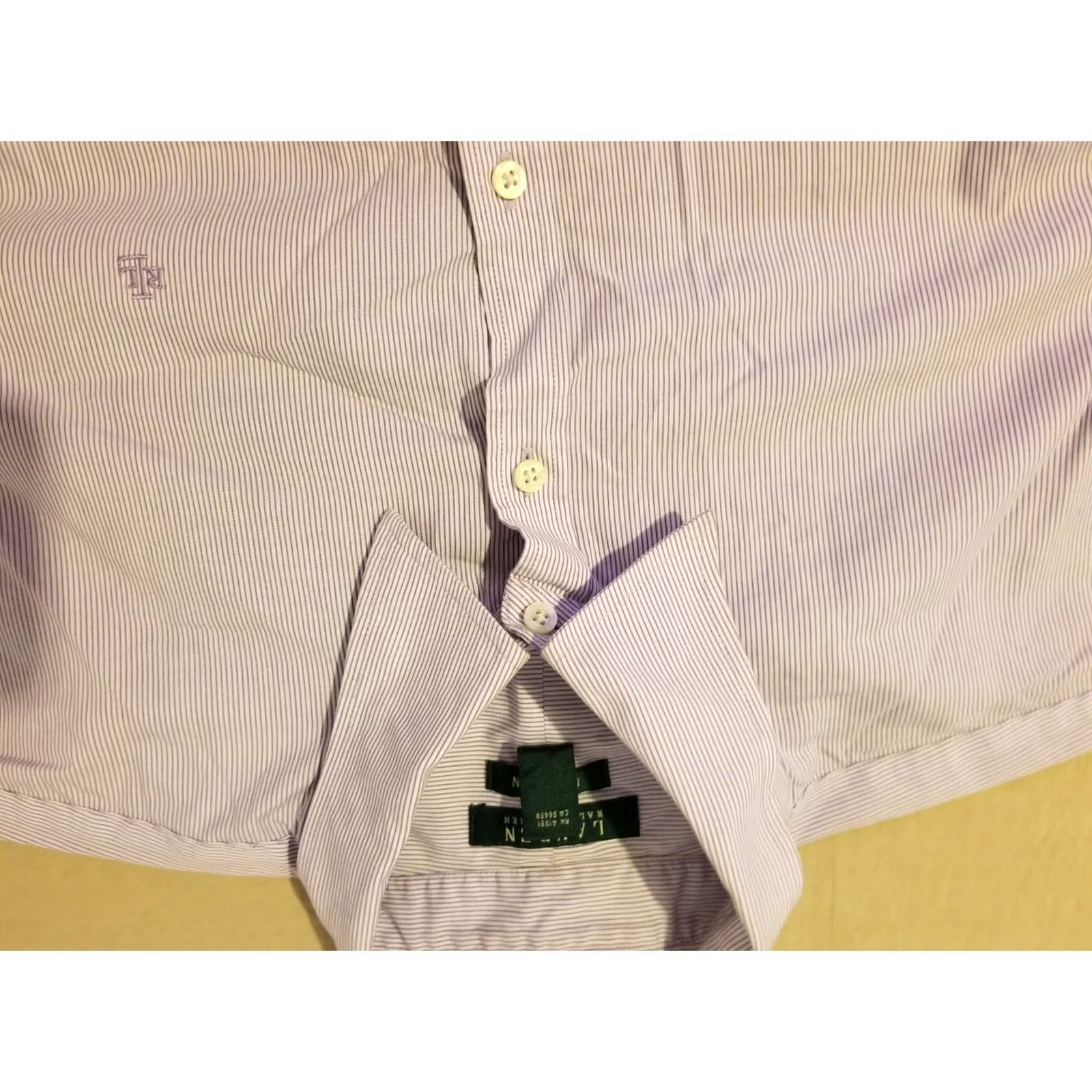 Polo Ralph Lauren Polo Ralph Lauren Blouse Purple Cotton Button Dress Shirt 1X XL Womens Size XL / US 12-14 / IT 48-50 - 2 Thumbnail