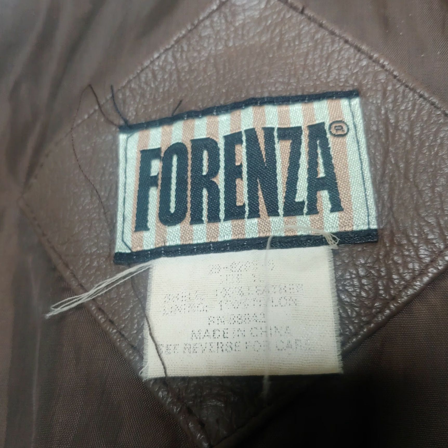 Vintage VINTAGE Forenza Leather Jacket Women - Jacket - L - Brown - 90s Retro, Collared Button-Up, Mid-Length, Dry Clean Only, Casual Wear Size L / US 10 / IT 46 - 7 Thumbnail