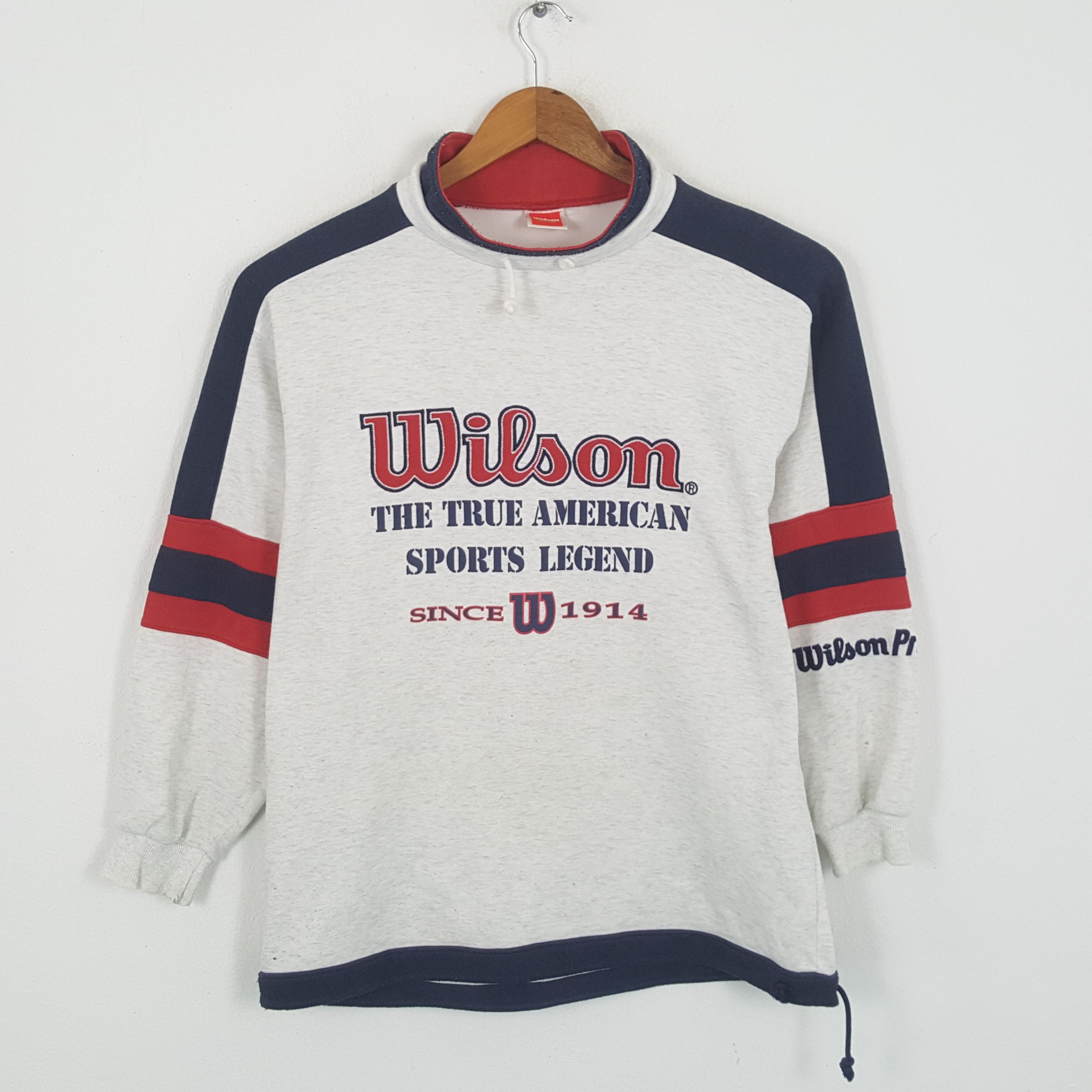 Vintage × Wilson Vintage WILSON SPORTS LEGEND Sportswear Style Sweatshirts Size US L / EU 52-54 / 3 - 1 Thumbnail