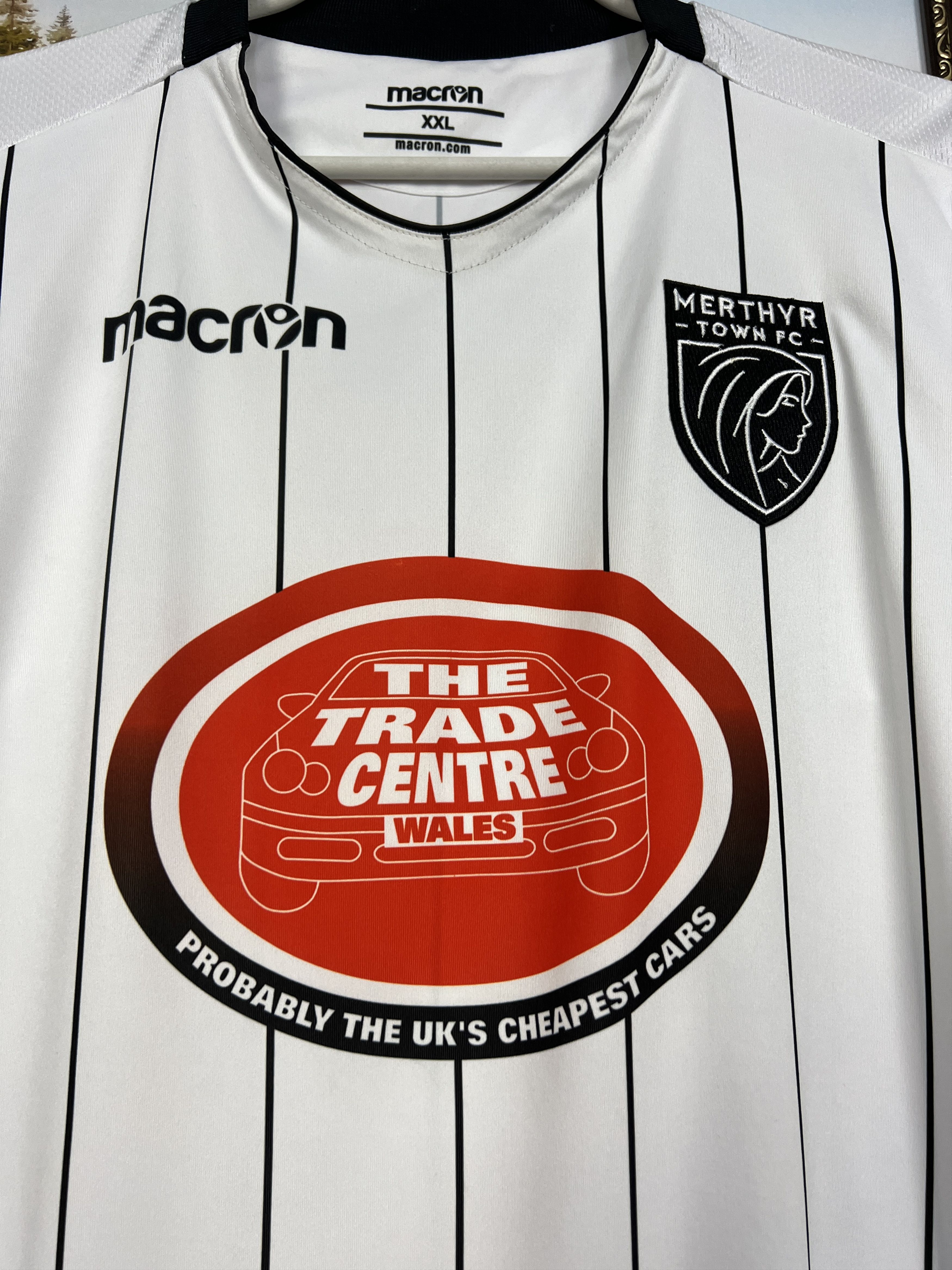 Macron Merthyr Town Football Shirts Soccer White Macron Mens Trikot Size US XXL / EU 58 / 5 - 3 Thumbnail