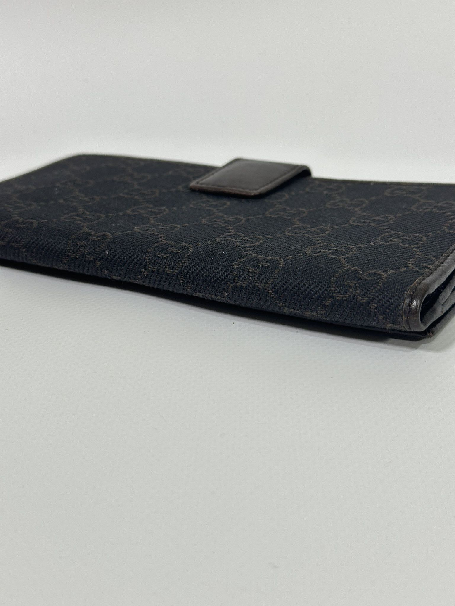 Gucci Gucci Long Wallet GG Monogram Canvas Brown and Gray Size ONE SIZE - 6 Thumbnail
