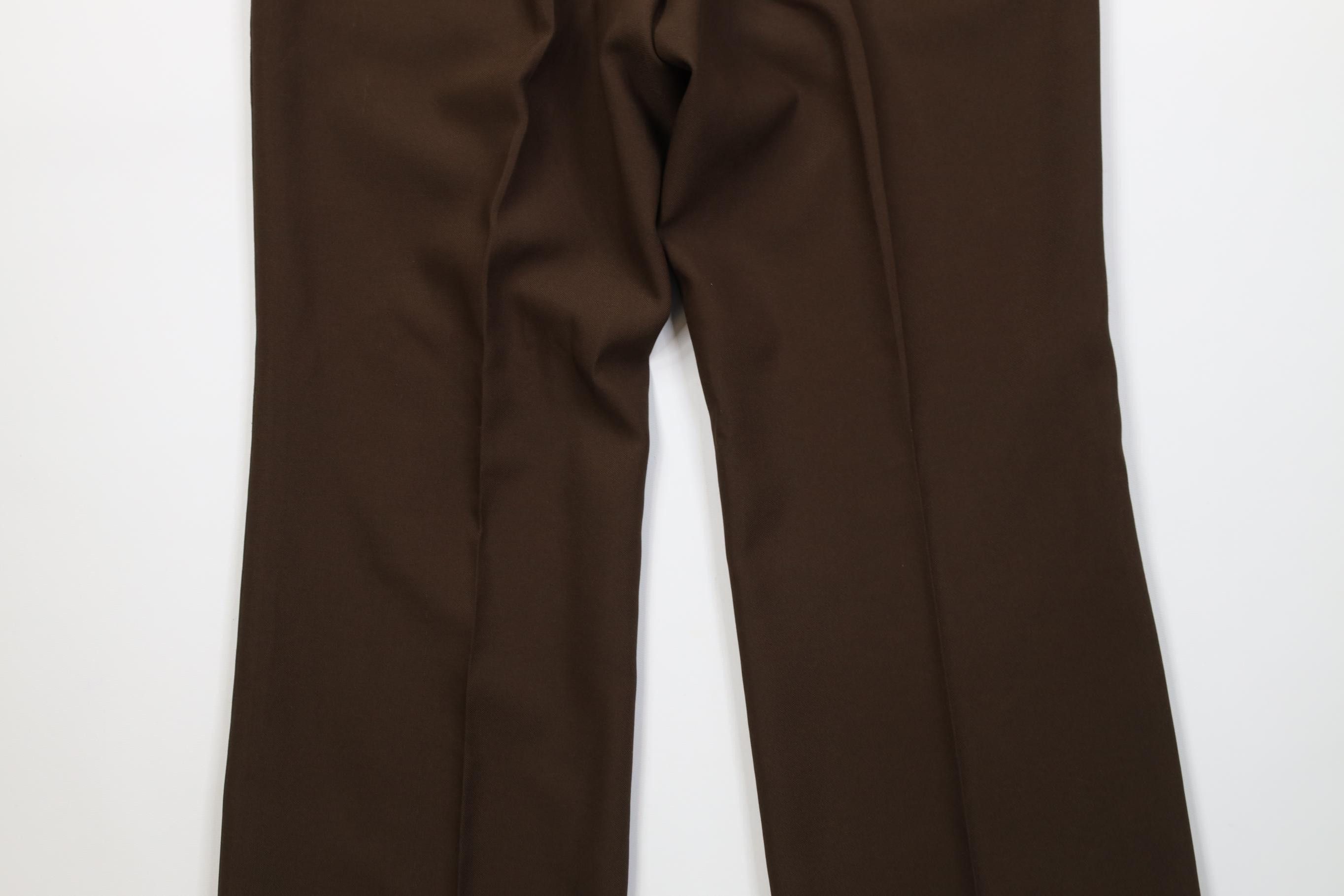Vintage Vintage 70s Streetwear Bell Bottoms Chino Pants Brown USA Size US 34 / EU 50 - 9 Thumbnail