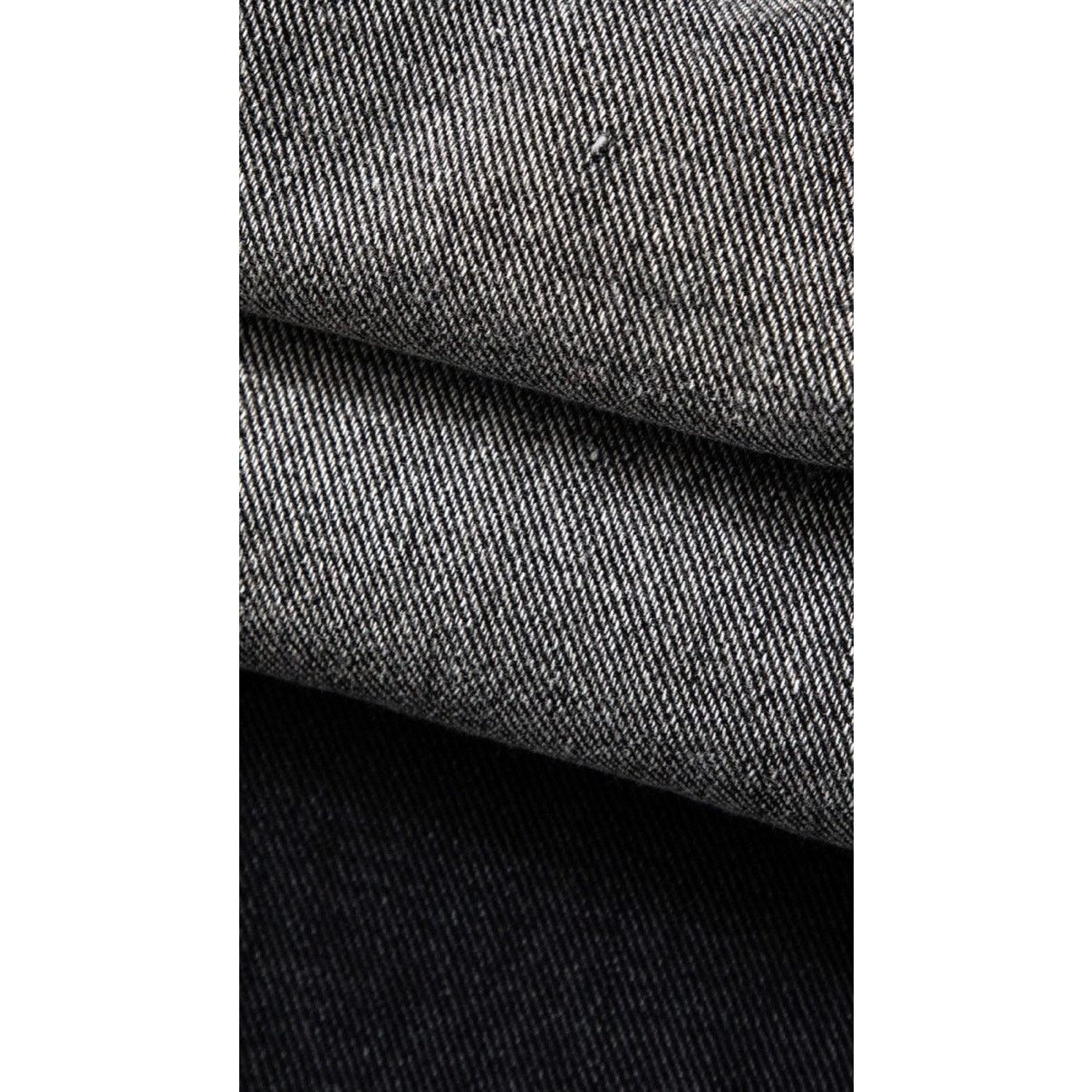 Other Black Gray Ombre Multi Pocket Wide Leg Cargo Denim Jeans Size 33" - 4 Thumbnail