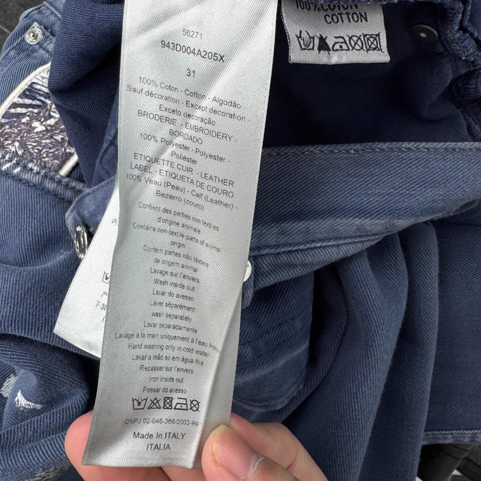 Dior Dior Splatter Washed Jeans W31 99 New Size US 31 - 6 Thumbnail