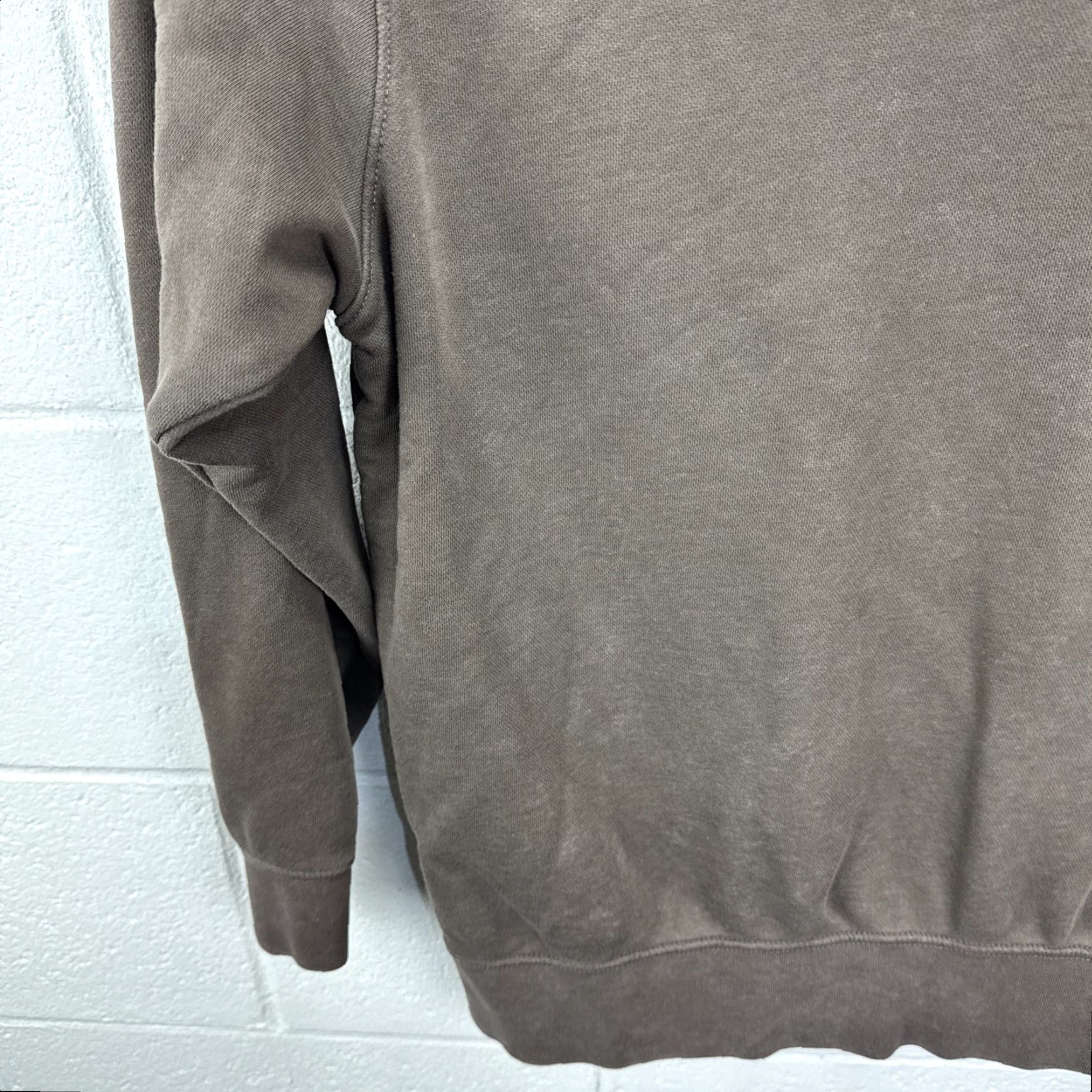 Nike Hoodie Women S Brown Center Swoosh Travis Scott Distressed Embroidered Oversized Crewneck Pullover All Seasons Casual Travel 80s 90s Retro Washed