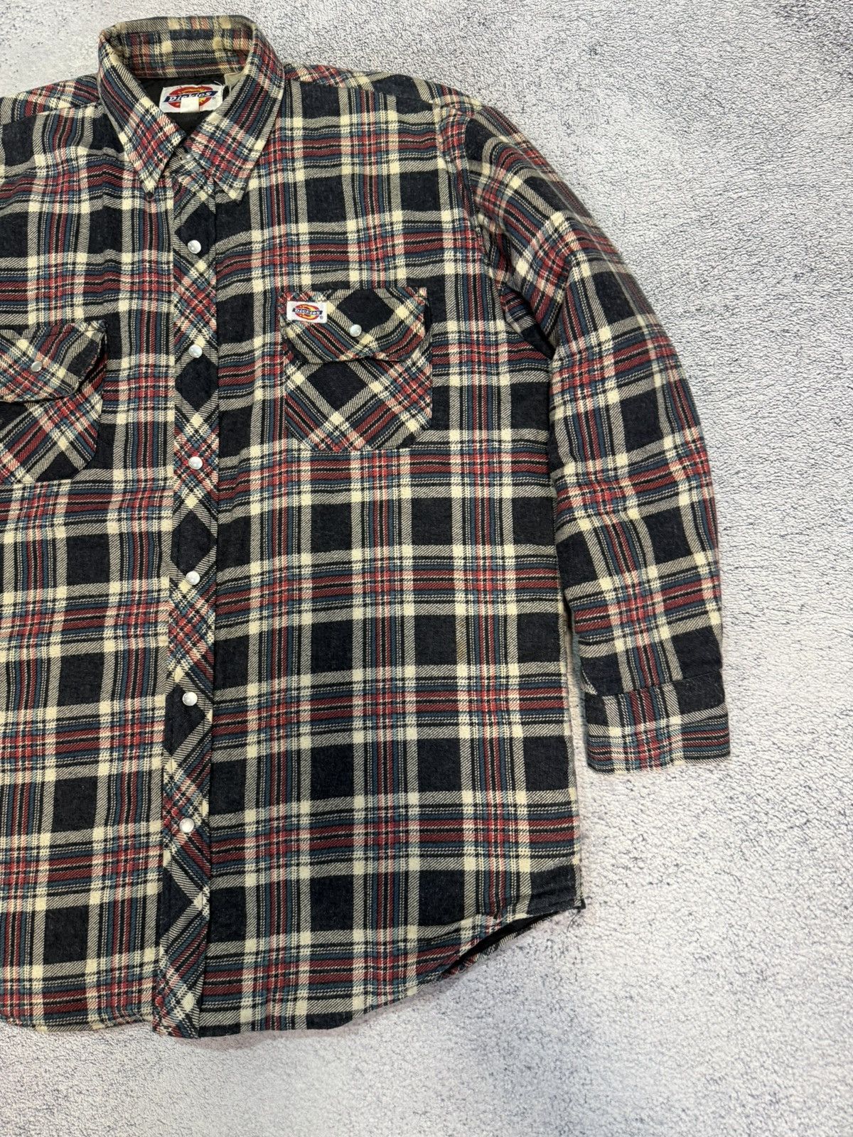 Dickies Vintage Dickies Flannel Shirt Jacket Quilted Lined Mens L Size US L / EU 52-54 / 3 - 7 Thumbnail
