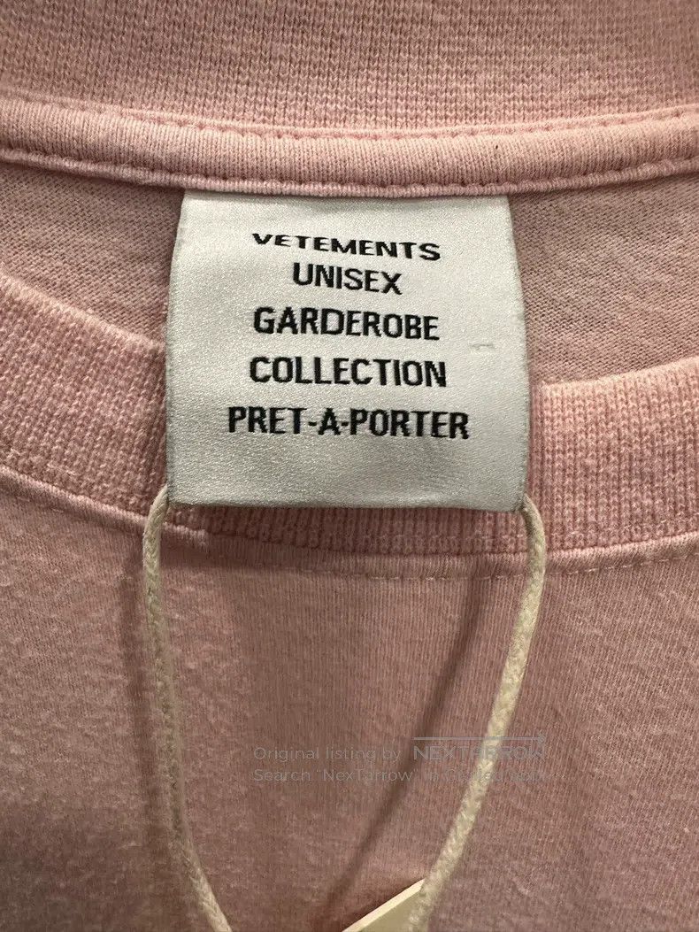 Vetements Vetements Pink Logo Short Sleeve Size US M / EU 48-50 / 2 - 3 Thumbnail