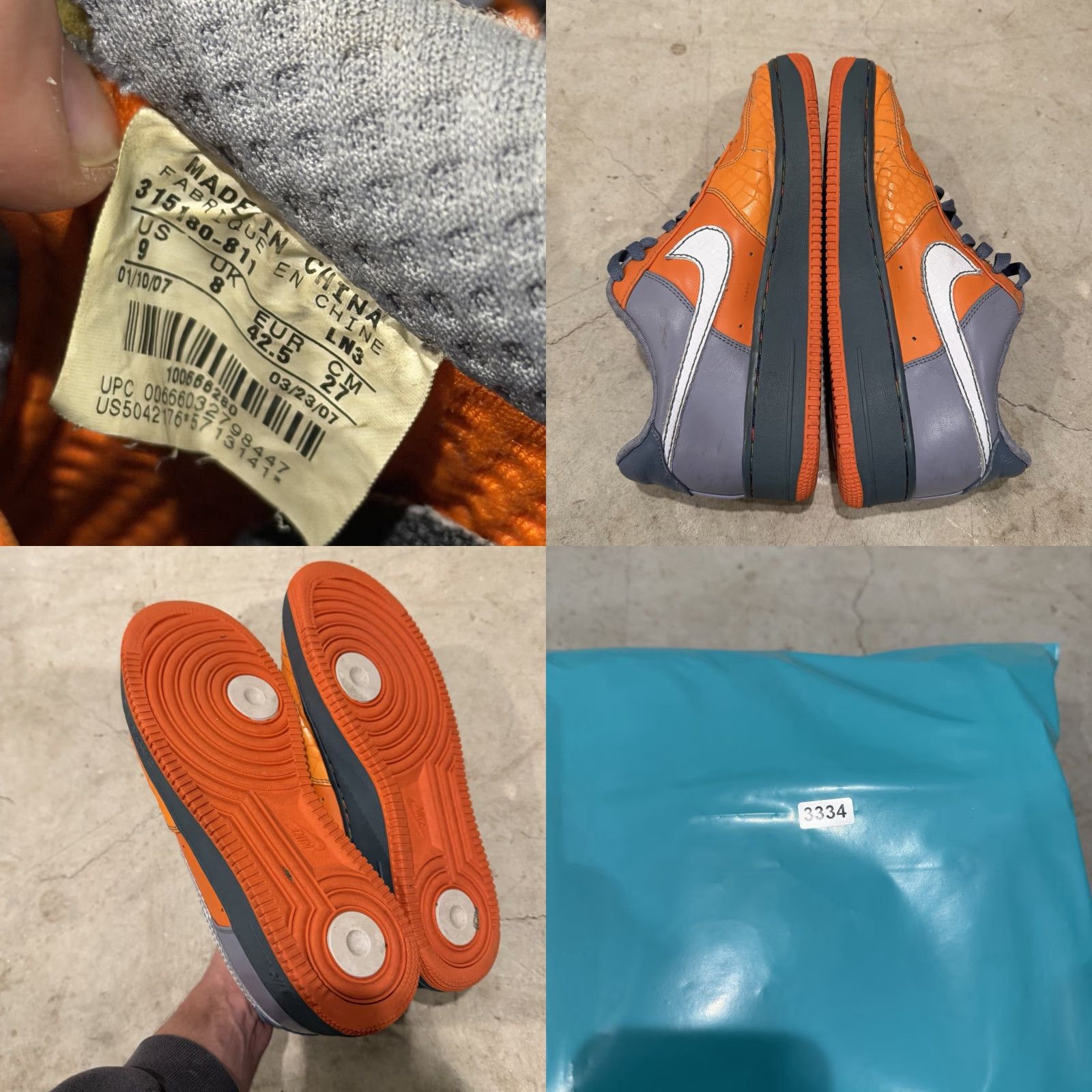 Nike Nike Air Force 1 Low Gaucho’s Gym 315180-811 Men Size 9 Vintage Sneaker Shoe Size US 9 / EU 42 - 8 Thumbnail