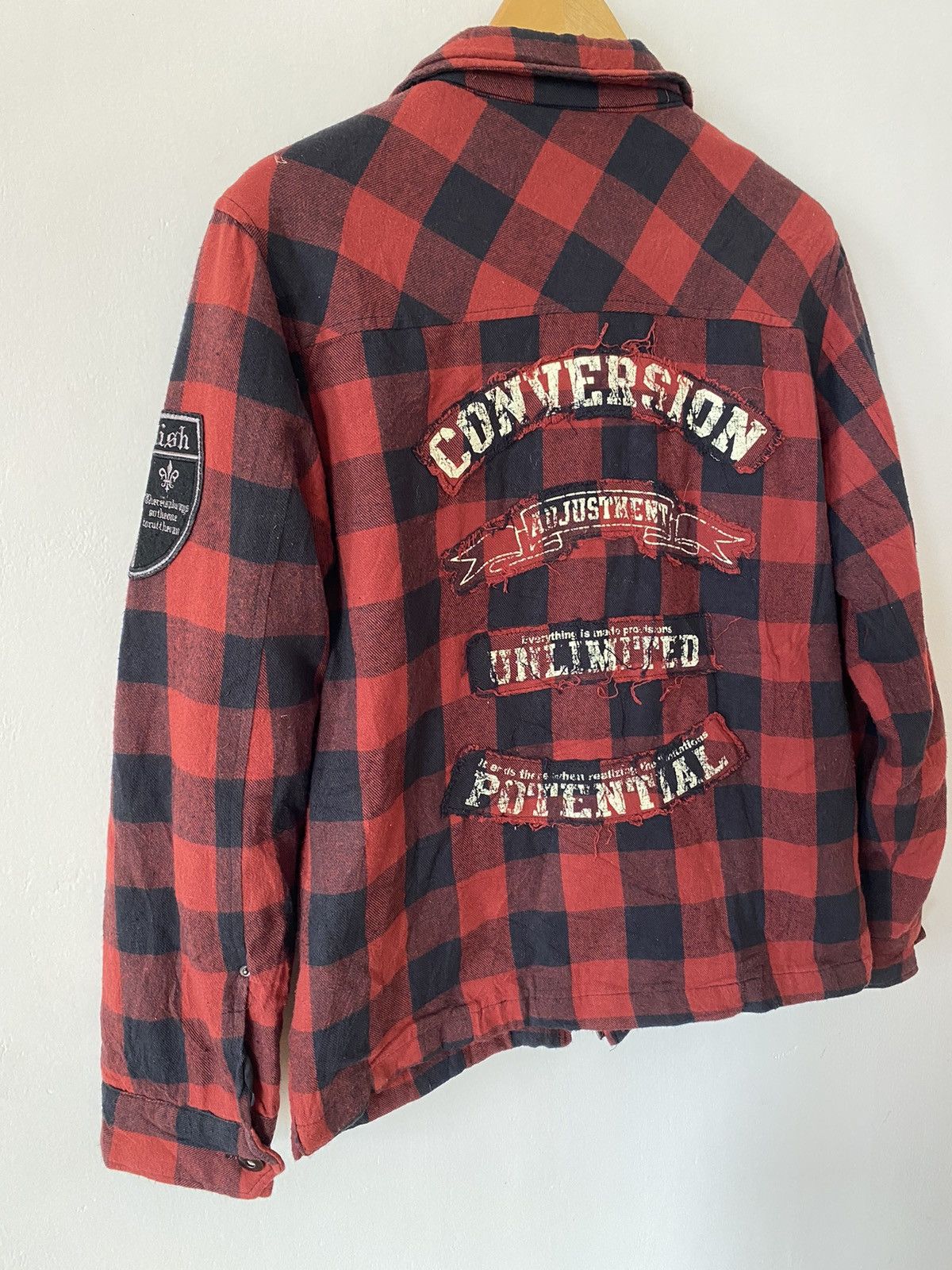If Six Was Nine × Japanese Brand × Le Grande Bleu (L.G.B.) DEELISH Plaid Tartan Jacket LGB Punk Bondage Size US L / EU 52-54 / 3 - 11 Thumbnail