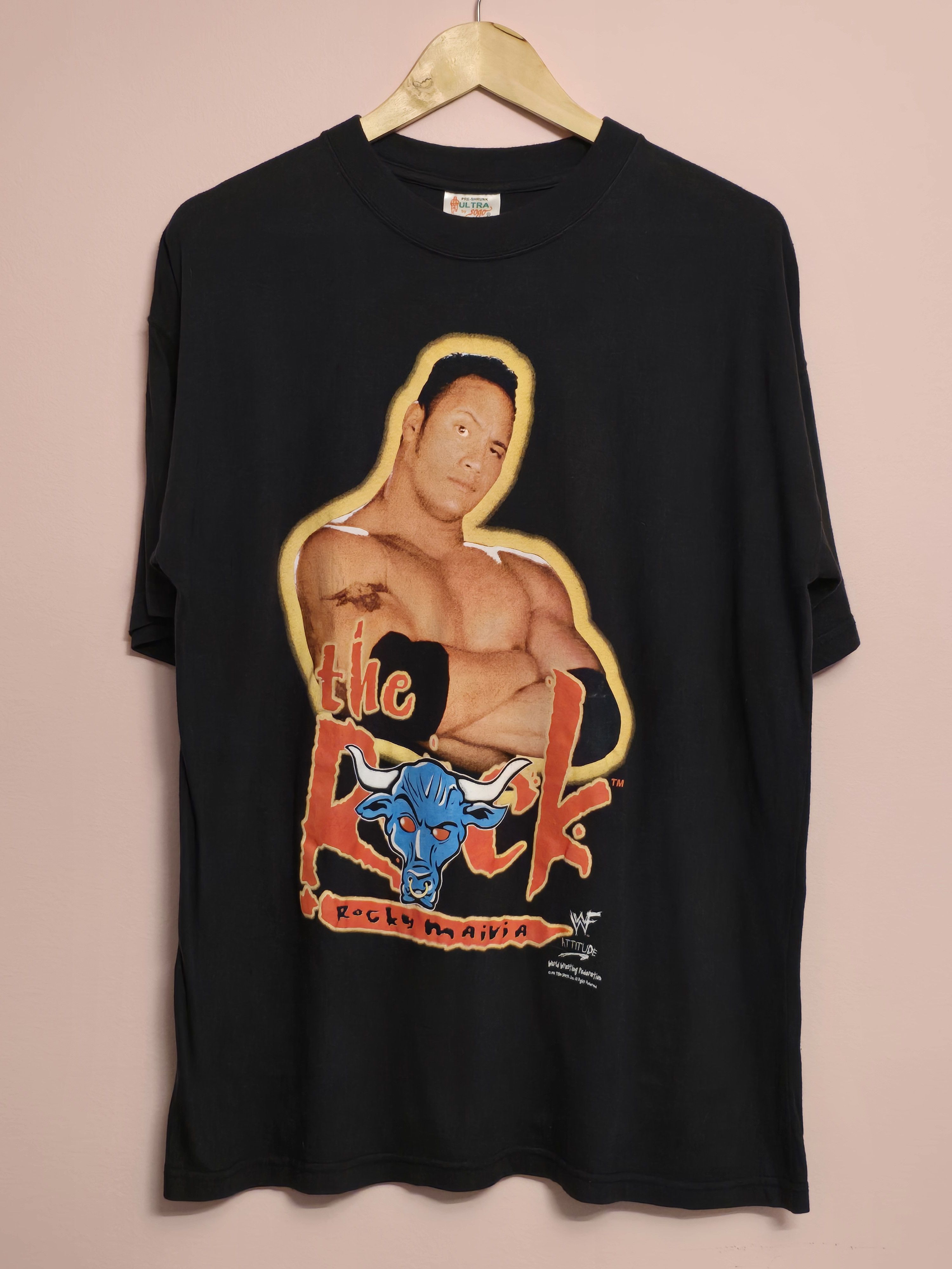 Vintage × WWF 1998 The Rock Vintage T-Shirt Size US M / EU 48-50 / 2 - 1 Thumbnail