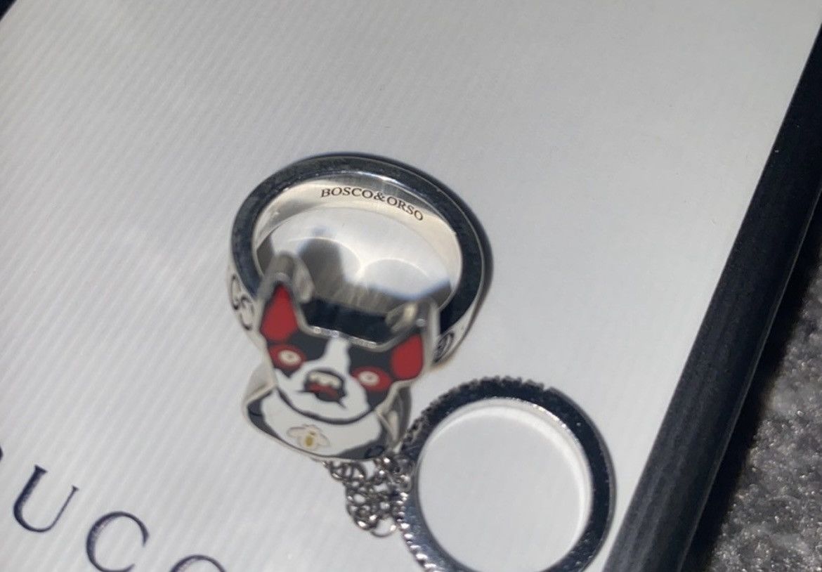 Gucci GUCCI Spinel Bosco & Orso Double Ring size US 6.5 Size ONE SIZE - 6 Thumbnail
