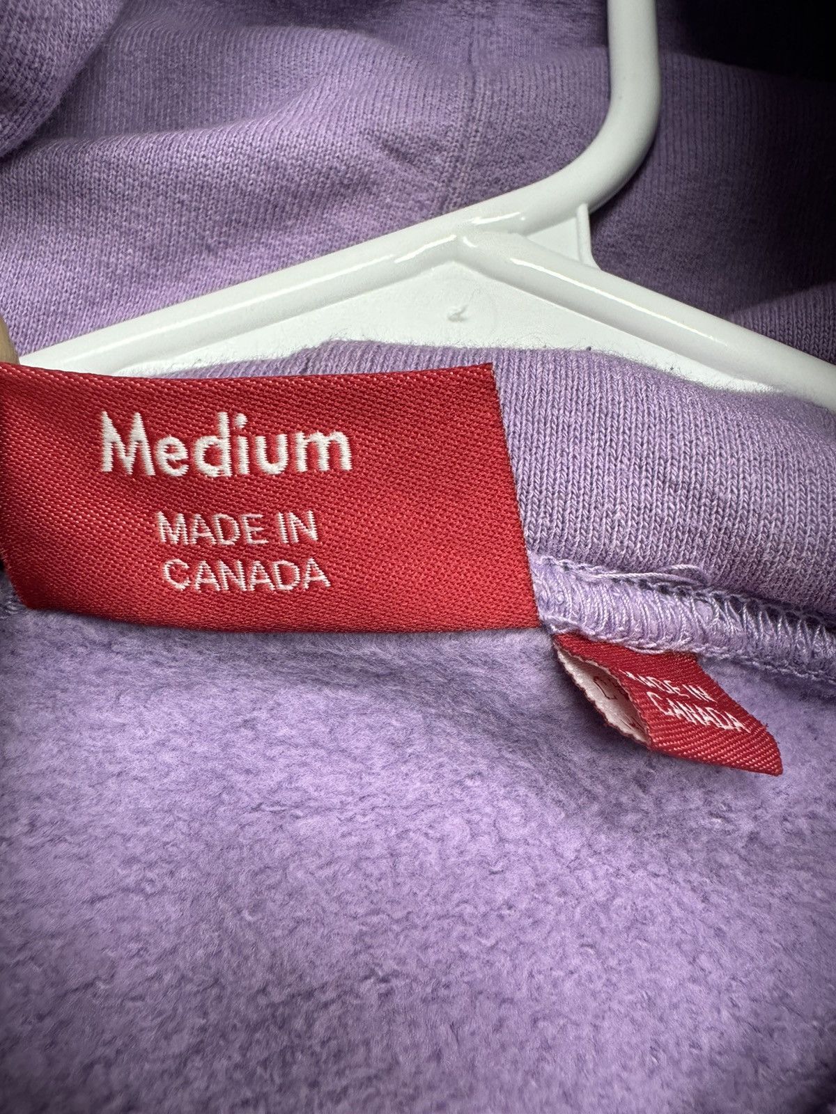 Supreme Supreme Tonal Webbing Hooded Sweatshirt Lavender Size US M / EU 48-50 / 2 - 7 Thumbnail