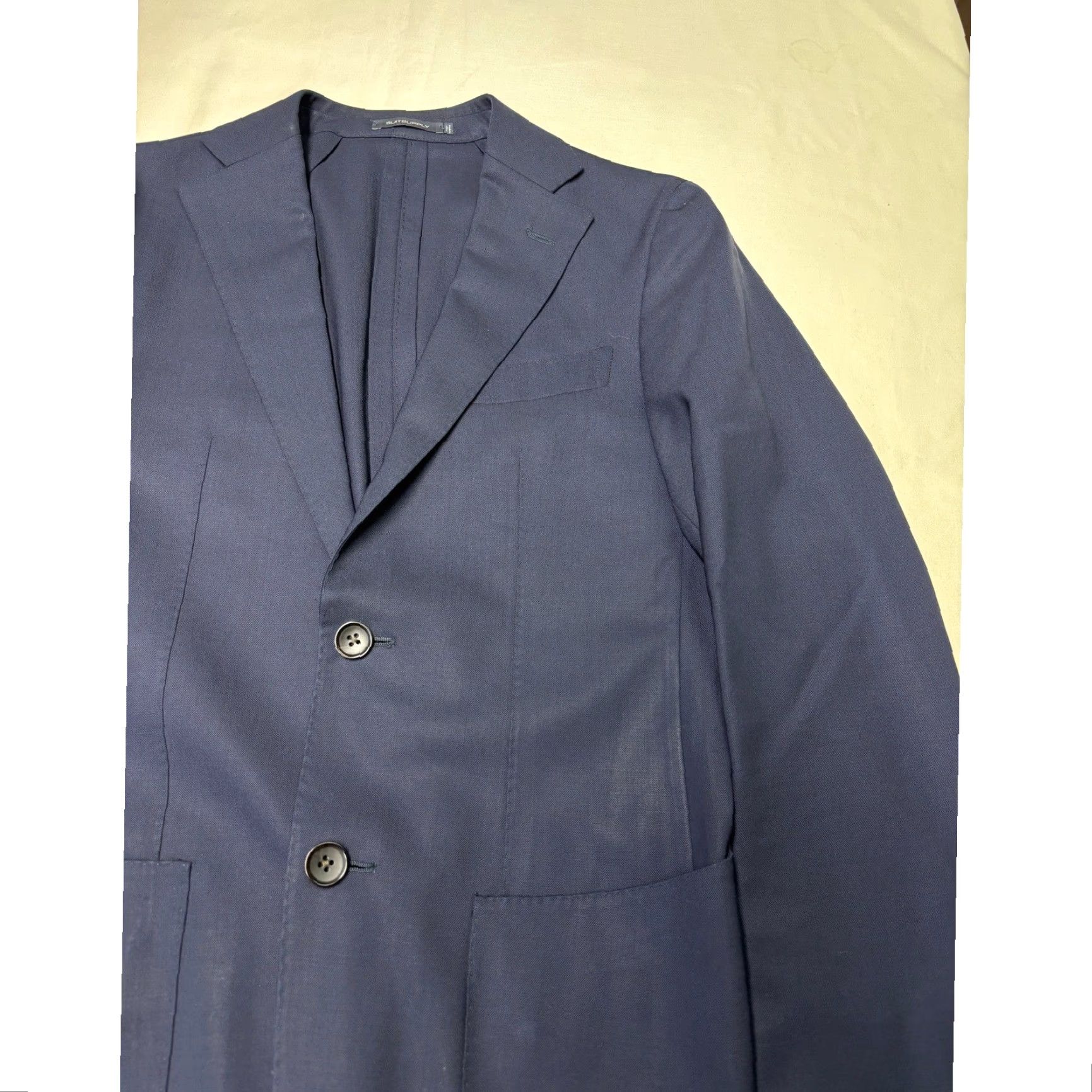 Suitsupply Suitsupply Blazer Navy Wool 34R Slim Jacket Men Size 34R - 2 Thumbnail
