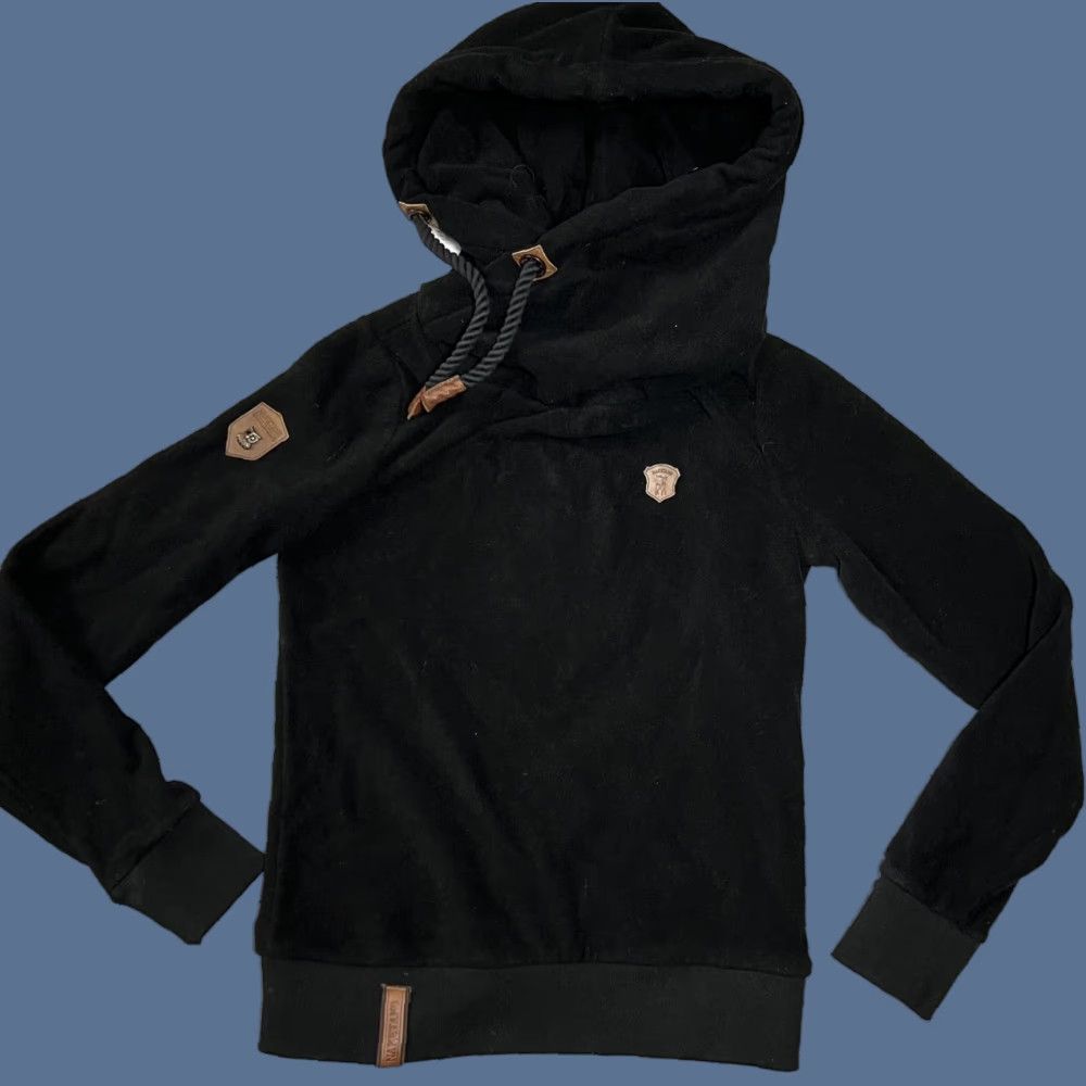 Vintage VINTAGE NAKETANO Black Fleece Hoodie Womens S Pullover Size S / US 4 / IT 40 - 1 Thumbnail