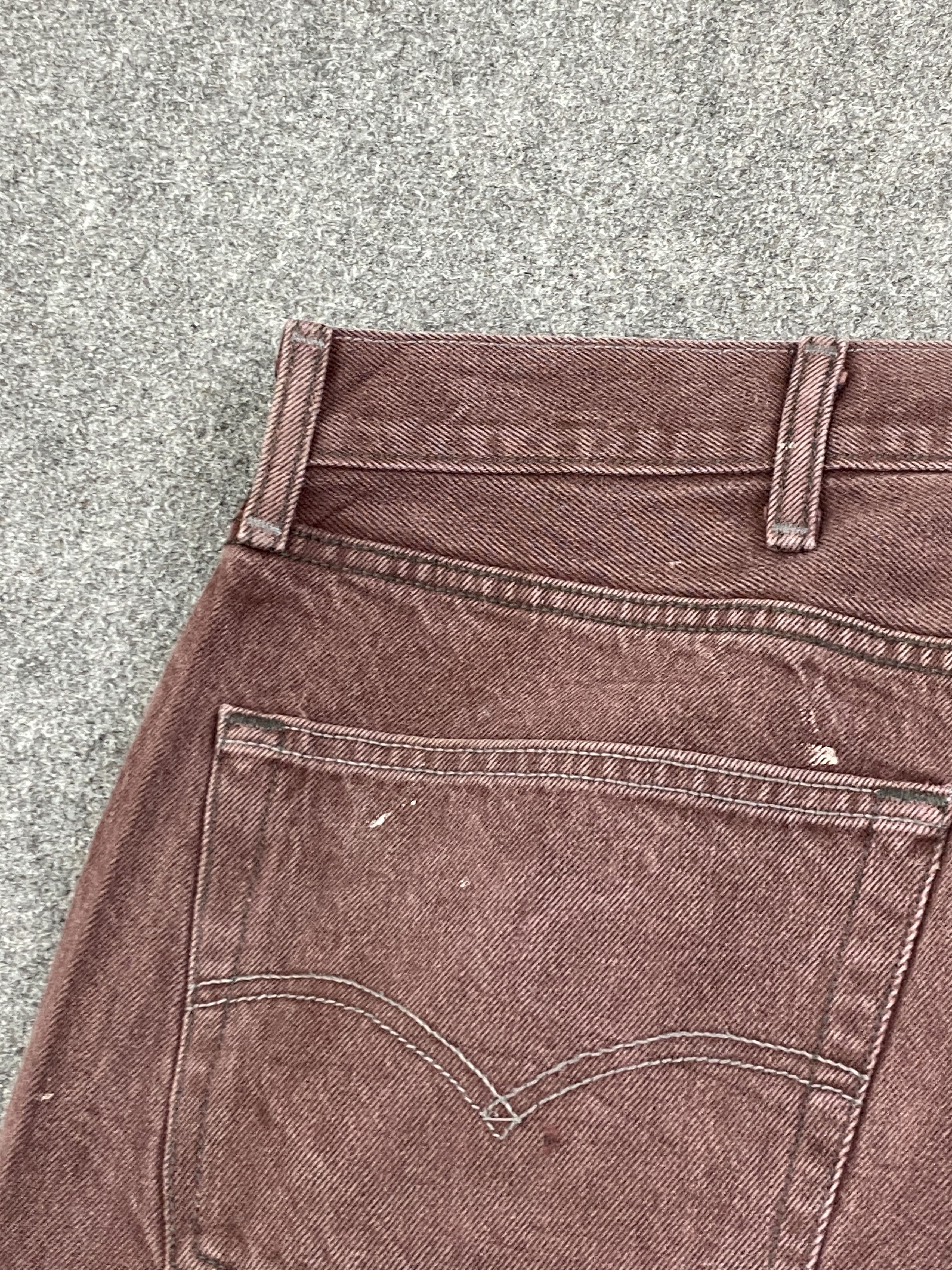 Levi's × Vintage Maroon Colour Vintage Levis 501 Jeans Size US 44 / EU 60 - 20 Thumbnail