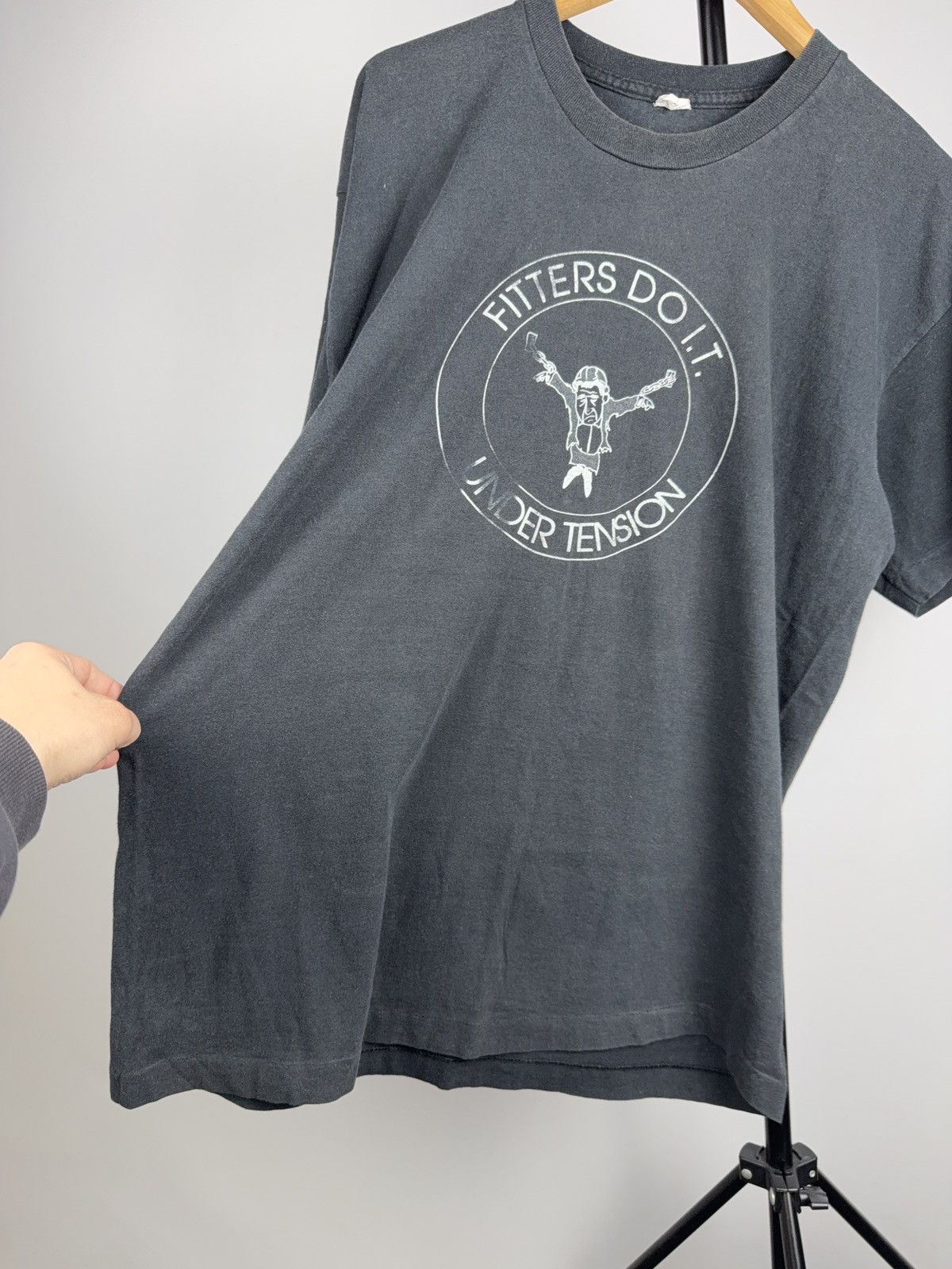 Vintage Retro 90s Vintage Fitters Do It Under Tension Graphic Tee Size US M / EU 48-50 / 2 - 7 Thumbnail