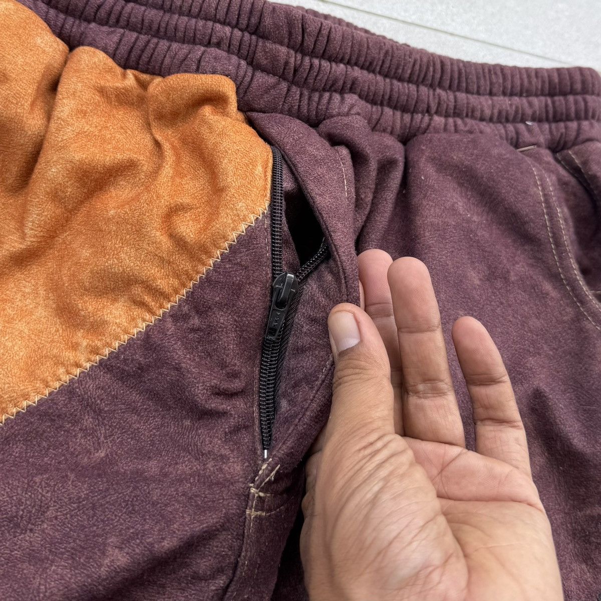 Pelle Pelle VTG Pelle Pelle Patchwork With A Y2K Baggy Fit/Cargo Pockets Size US XXL / EU 58 / 5 - 16 Thumbnail