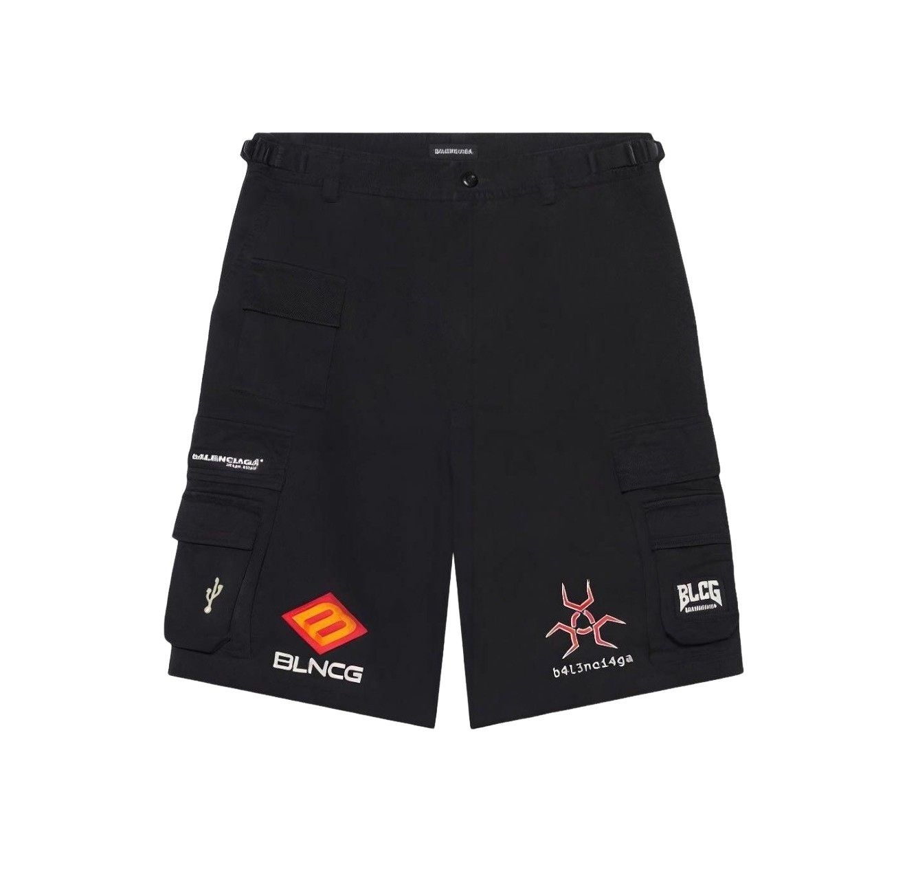 Balenciaga Balenciaga Gamer Patch Cargo Shorts Size 44 Size US 28 / EU 44 - 1 Thumbnail