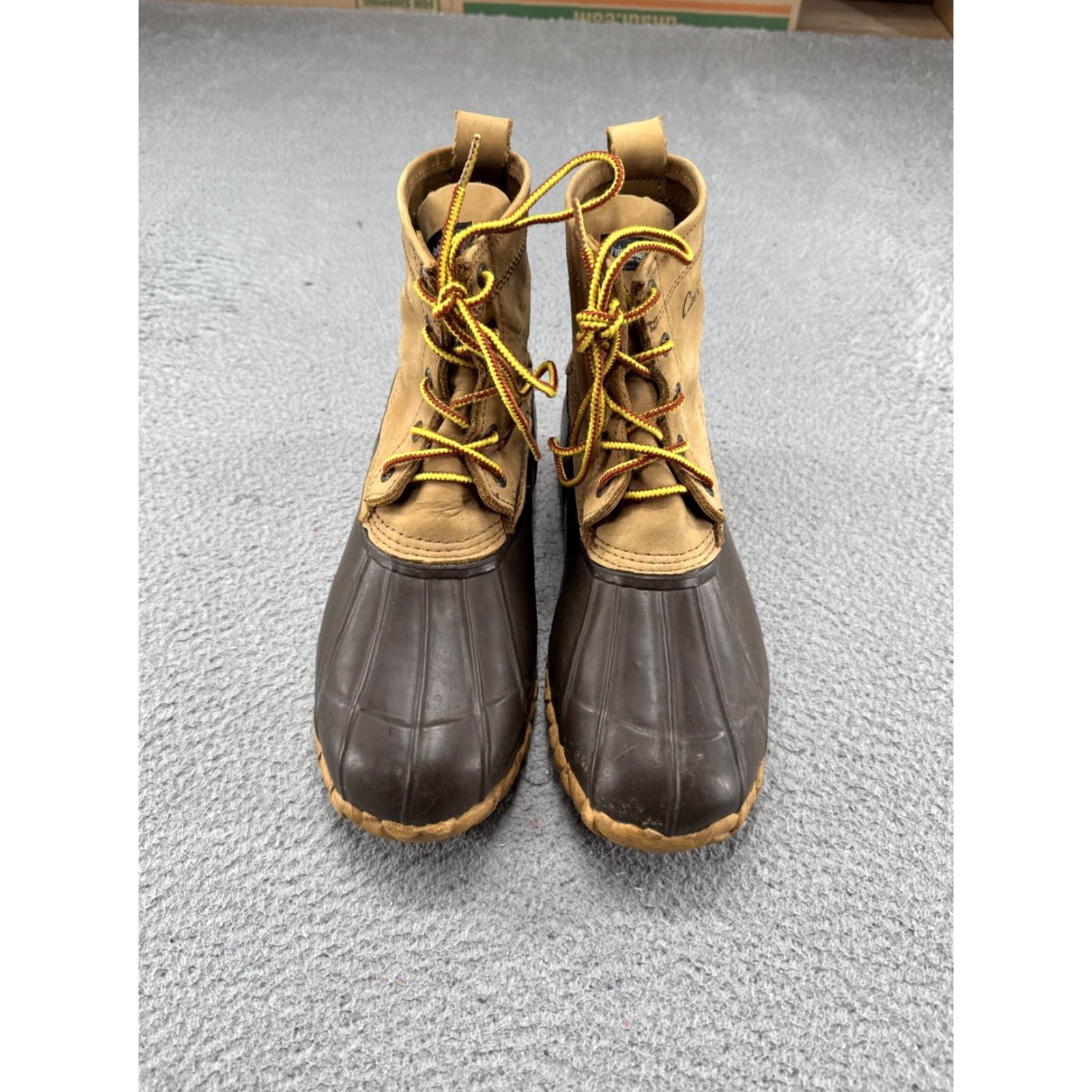 Vintage VINTAGE Cabela's Duck Boot Steel Shaft Leather Rubber Steel Shank Brown Men's Size 10 D Boots Size US 10 / EU 43 - 4 Thumbnail