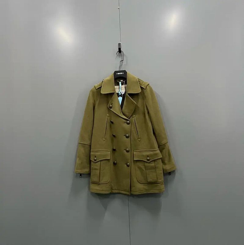 Burberry Burberry Green Cotton Women's Short Coat Size ONE SIZE - 1 Thumbnail