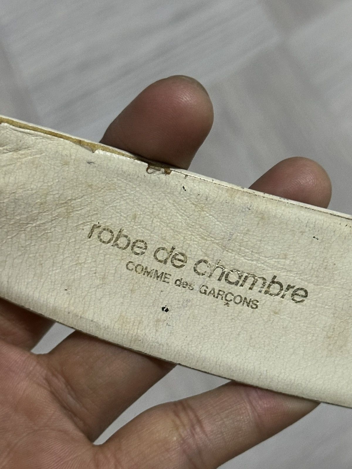 Comme des Garcons Homme Plus Robe de Chambre Comme des Garçons Leather Distressed Belt Size ONE SIZE - 2 Thumbnail