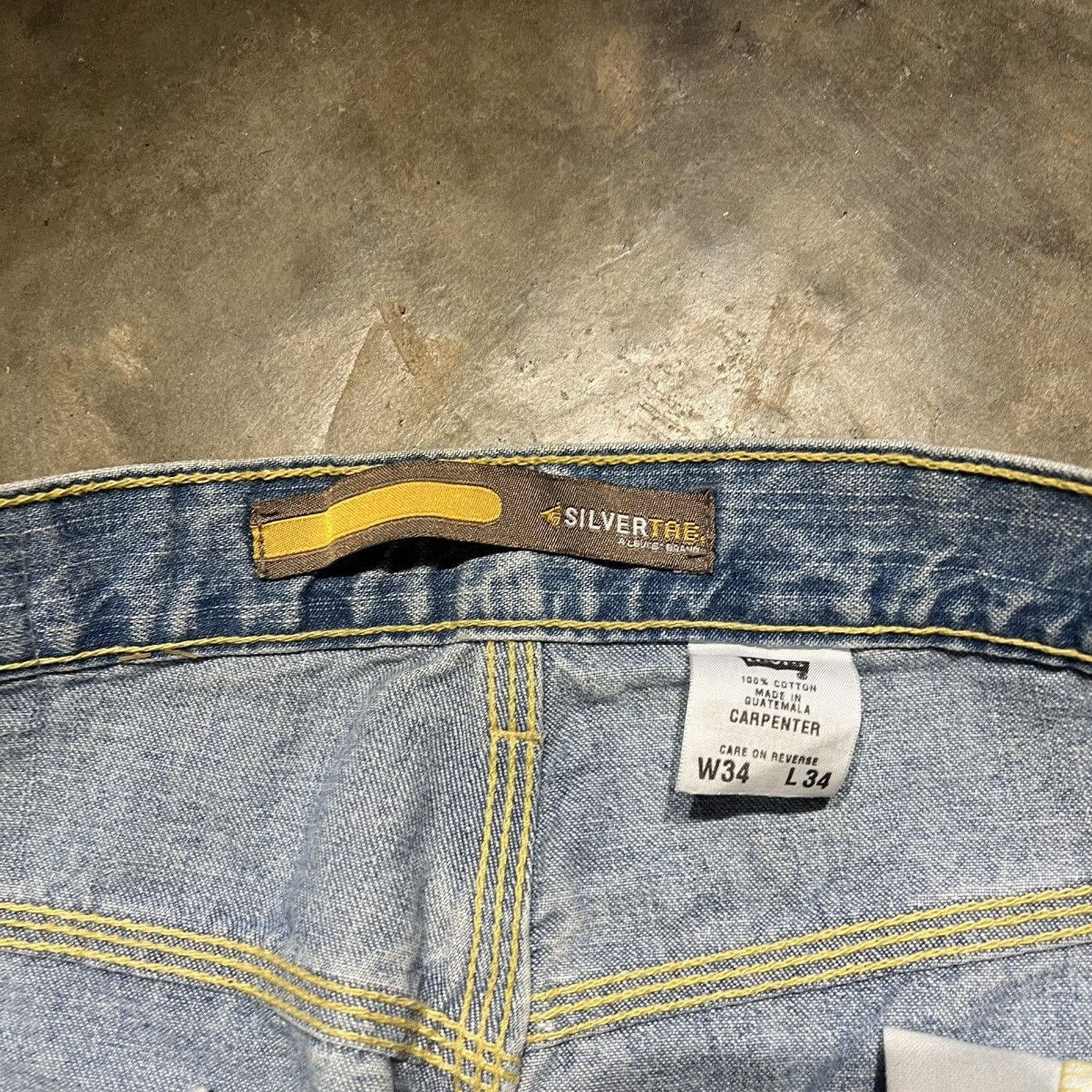 Levi's × Vintage Vintage Y2k Levi's Silver Tab Distressed Carpenter Jeans Size US 34 / EU 50 - 5 Thumbnail