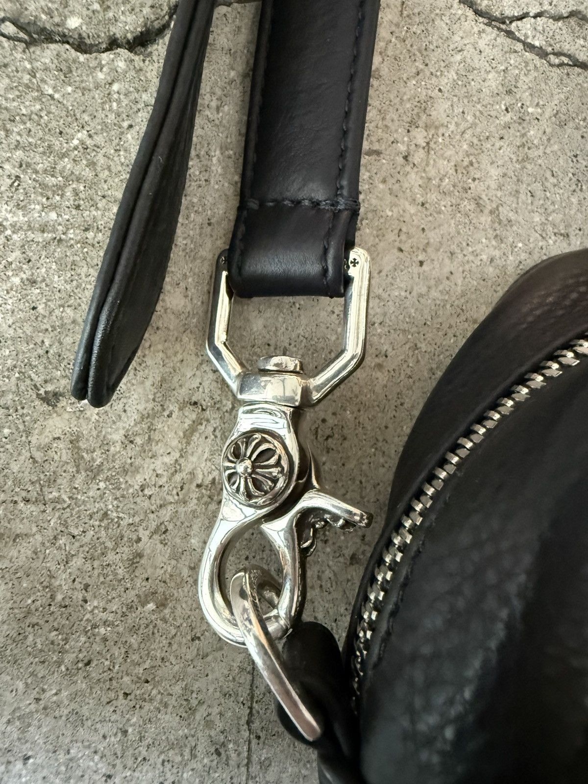 Chrome Hearts CHROME HEARTS LAMBSKIN LEATHER CEMETERY TAKA CROSSBODY BAG Size ONE SIZE - 7 Thumbnail
