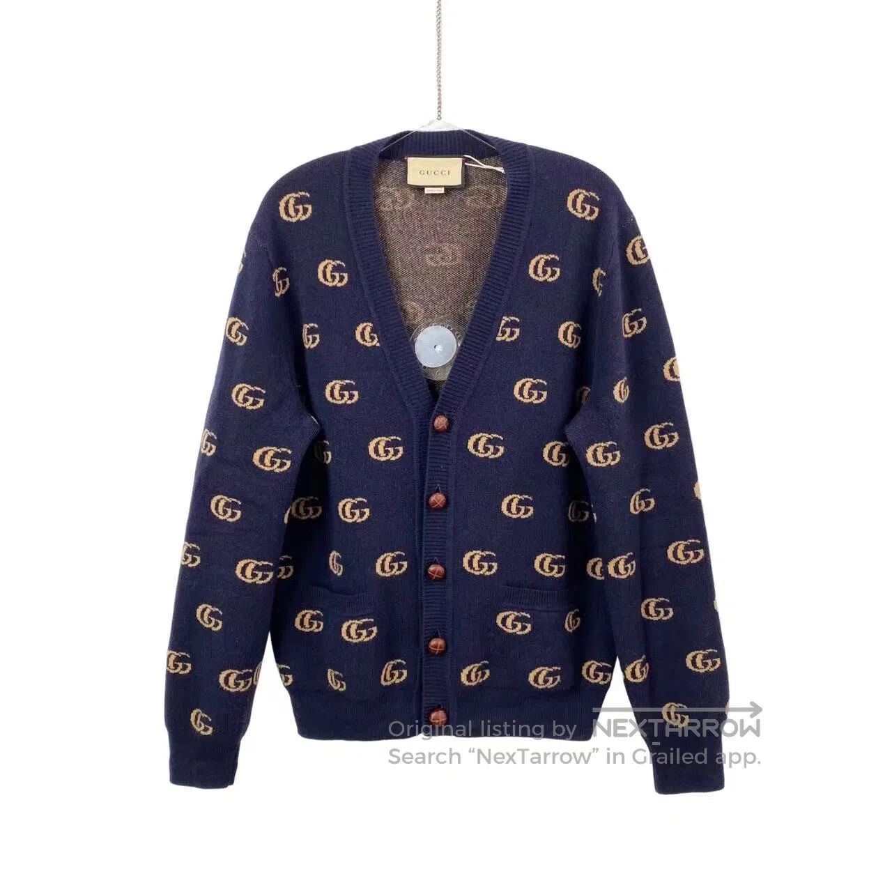 Gucci Guicci The old flower is full of printed cardigans| Size XL / US 12-14 / IT 48-50 - 1 Thumbnail