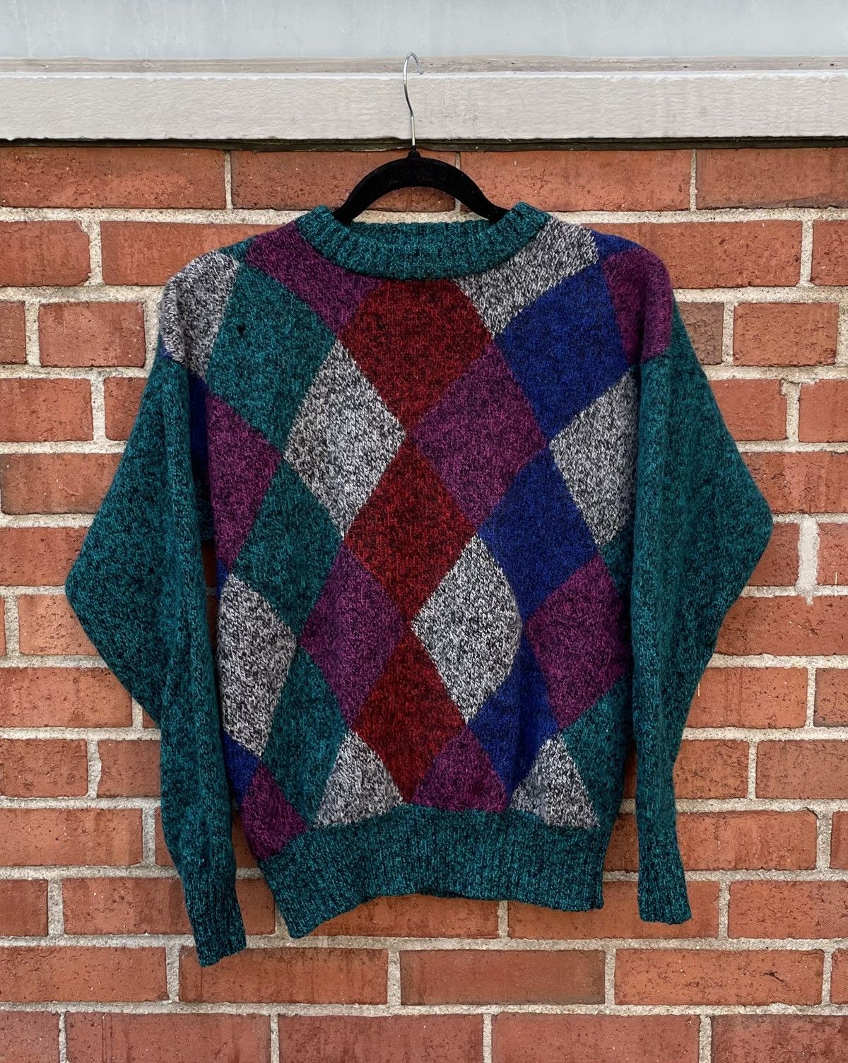 Vintage VTG Brian MacNeil Argyle Sweater Mens L Size US L / EU 52-54 / 3 - 1 Thumbnail