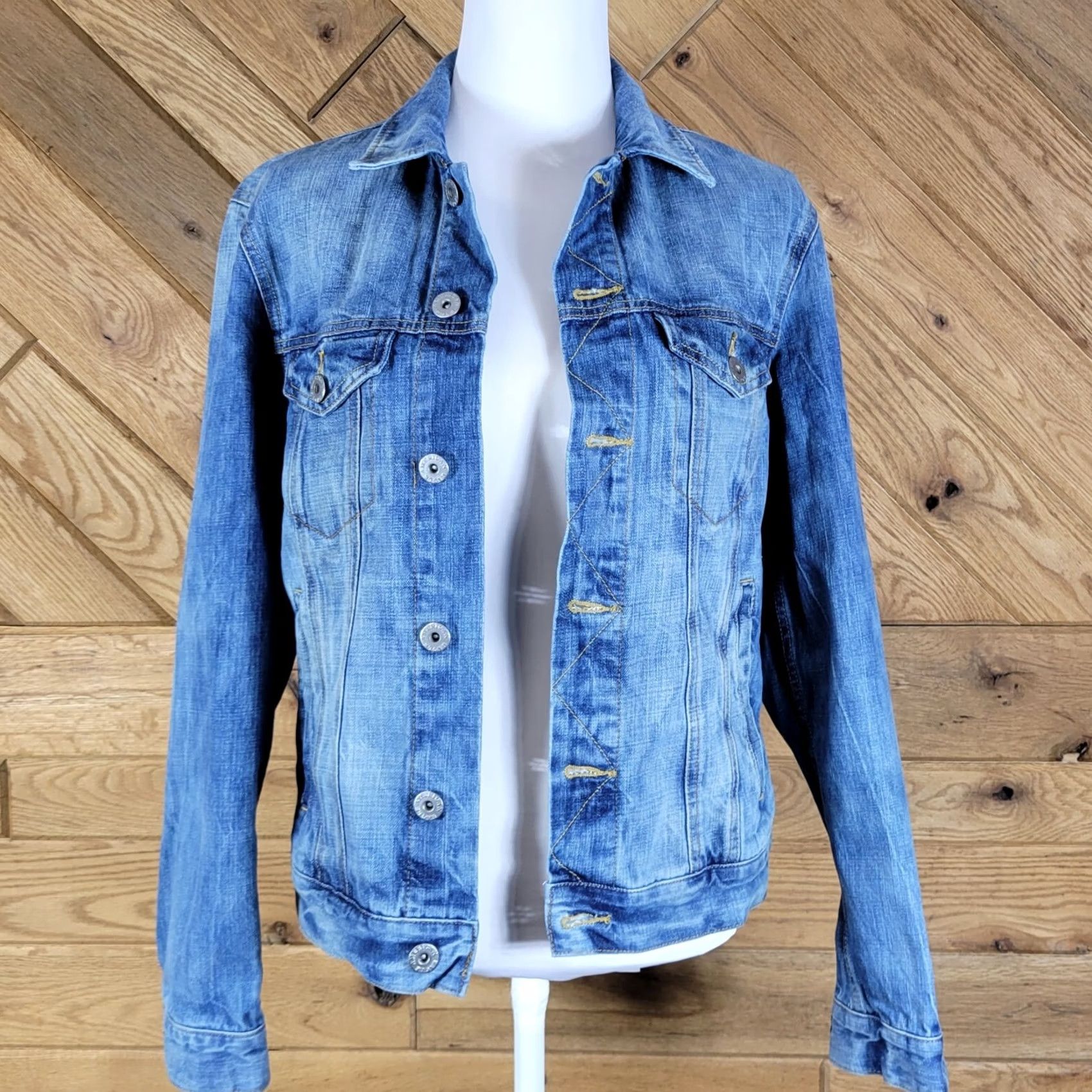 American Eagle Outfitters American Eagle Outfitters Womens Jacket Blue Size S Long Sleeve Denim Size S / US 4 / IT 40 - 2 Thumbnail