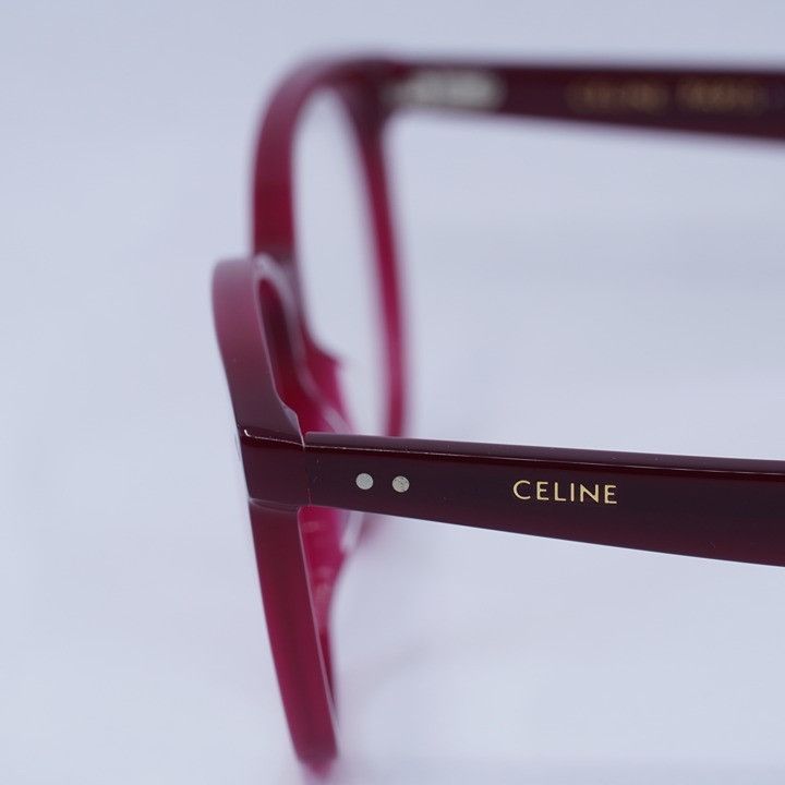 Celine Celine CL50099I 069 Eyeglasses Burgundy 55mm Square Frame Size ONE SIZE - 4 Thumbnail