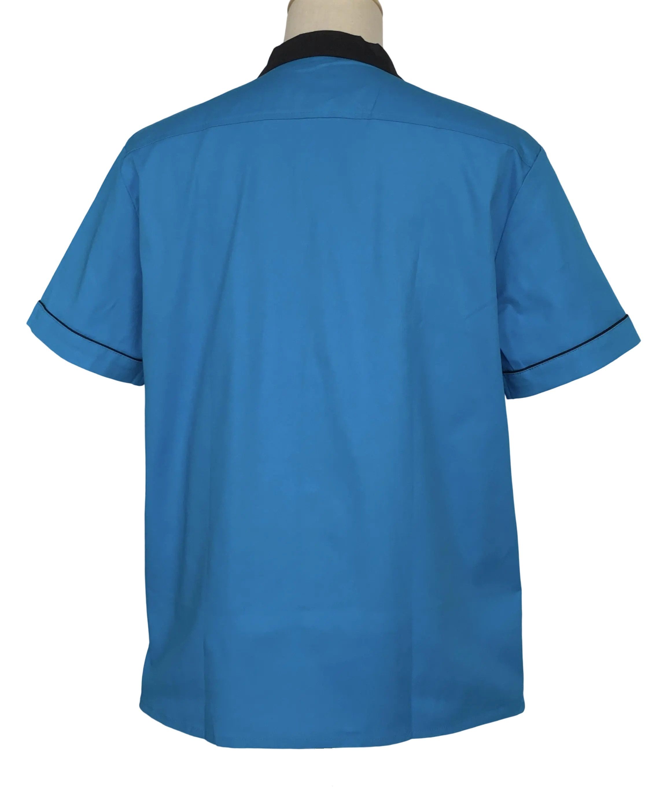 Other Blue-Short Sleeve Bowling Shirts Pocket Casual Clothing Size US XL / EU 56 / 4 - 4 Thumbnail