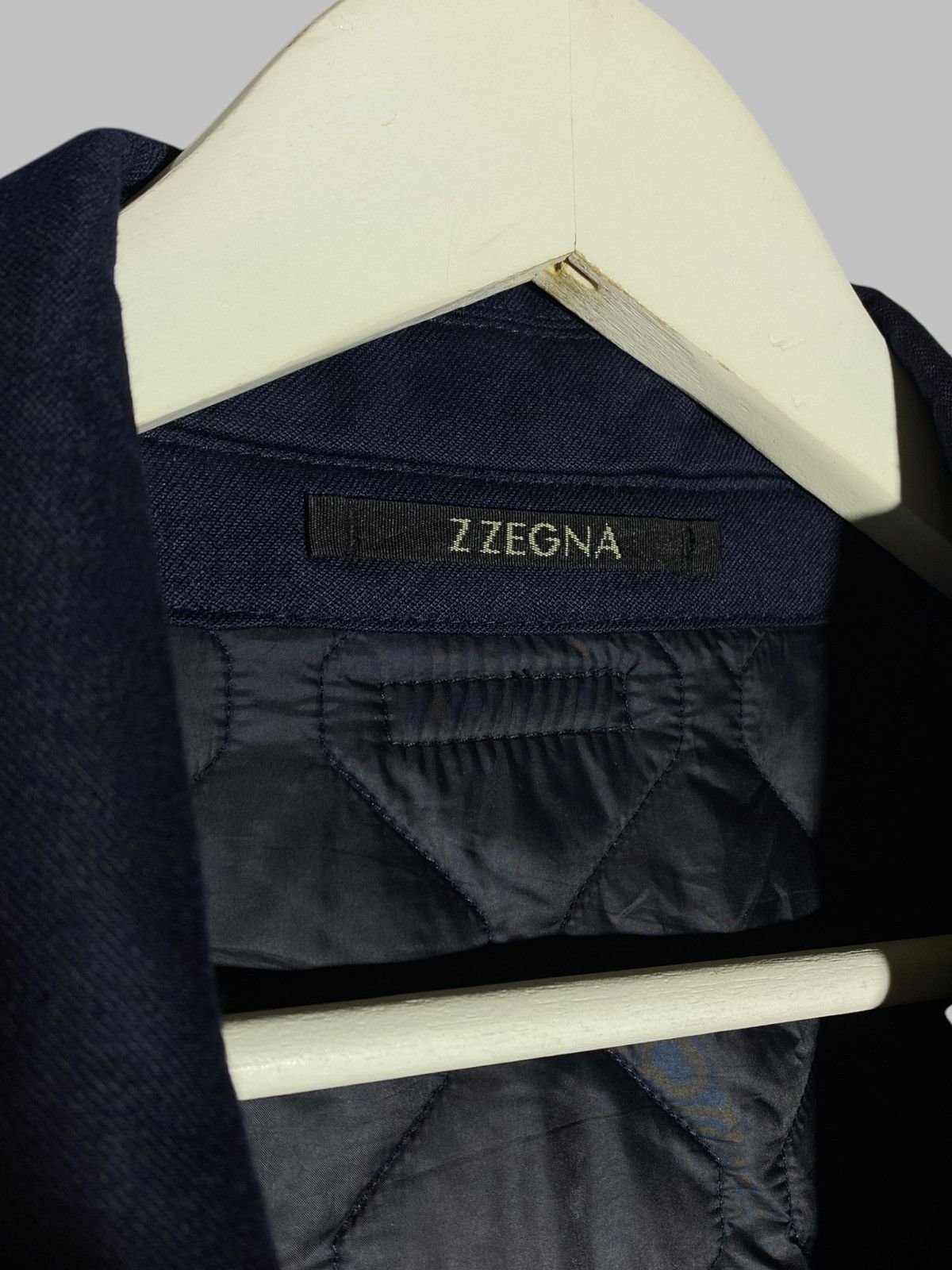Z Zegna 🔥 ZEGNA WOOL V-NECK QUILTED PADDED JACKET ITALY CLASSIC FIT Size US XL / EU 56 / 4 - 14 Thumbnail